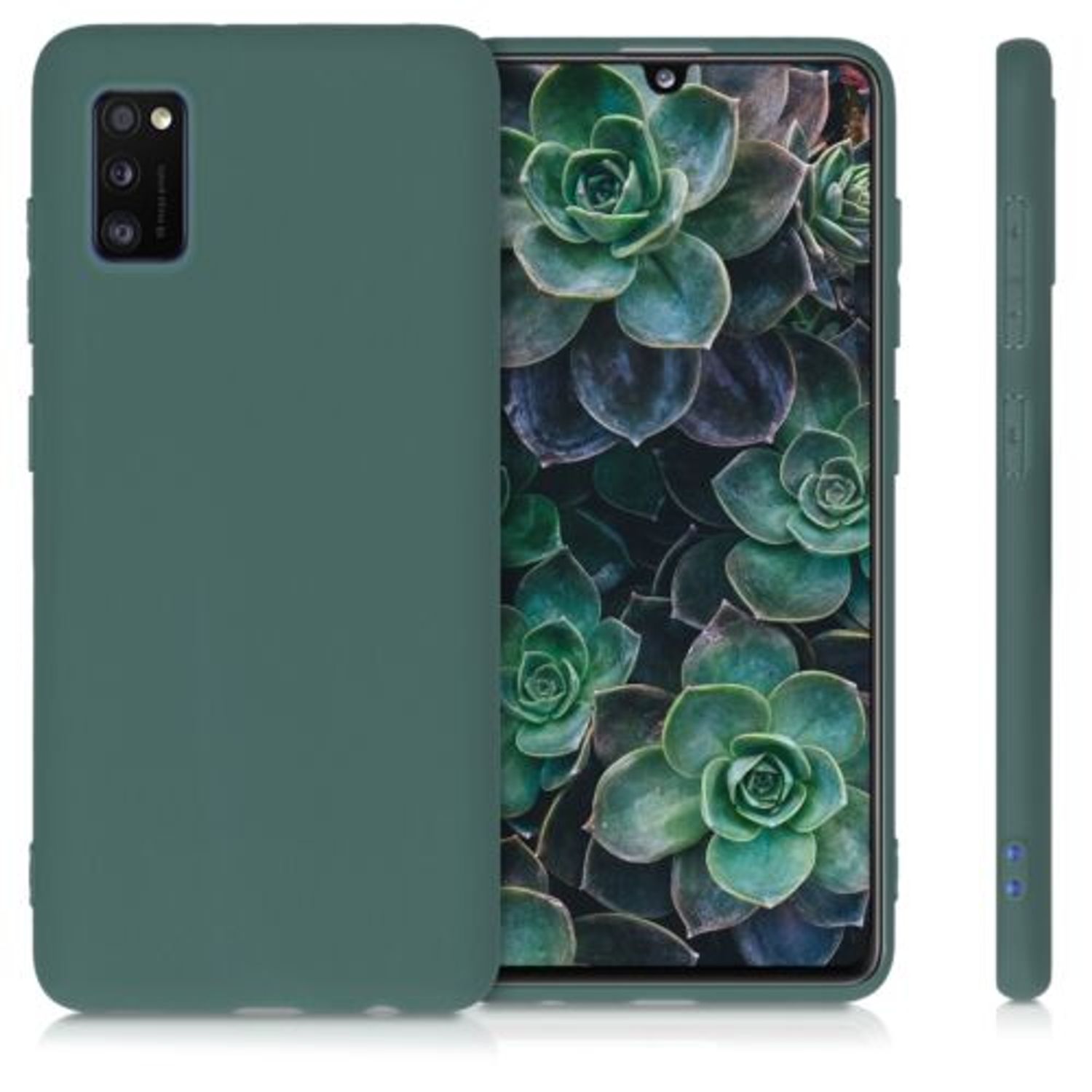 Husa pentru Samsung Galaxy A41, Silicon, Verde, 52251.171 fotografia produsului View 2 L