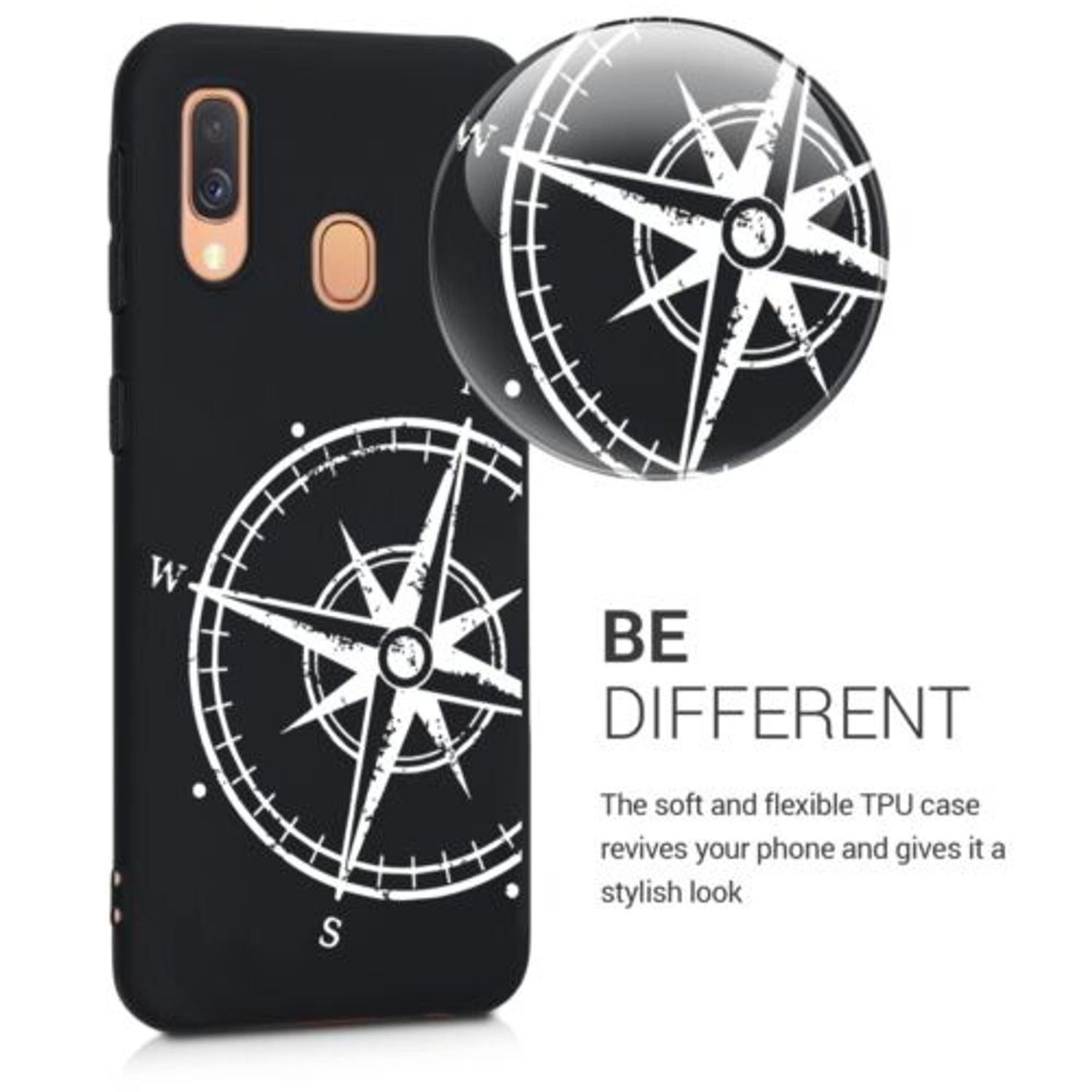 Husa pentru Samsung Galaxy A40, Silicon, Negru, 49523.03 fotografia produsului View 5 L