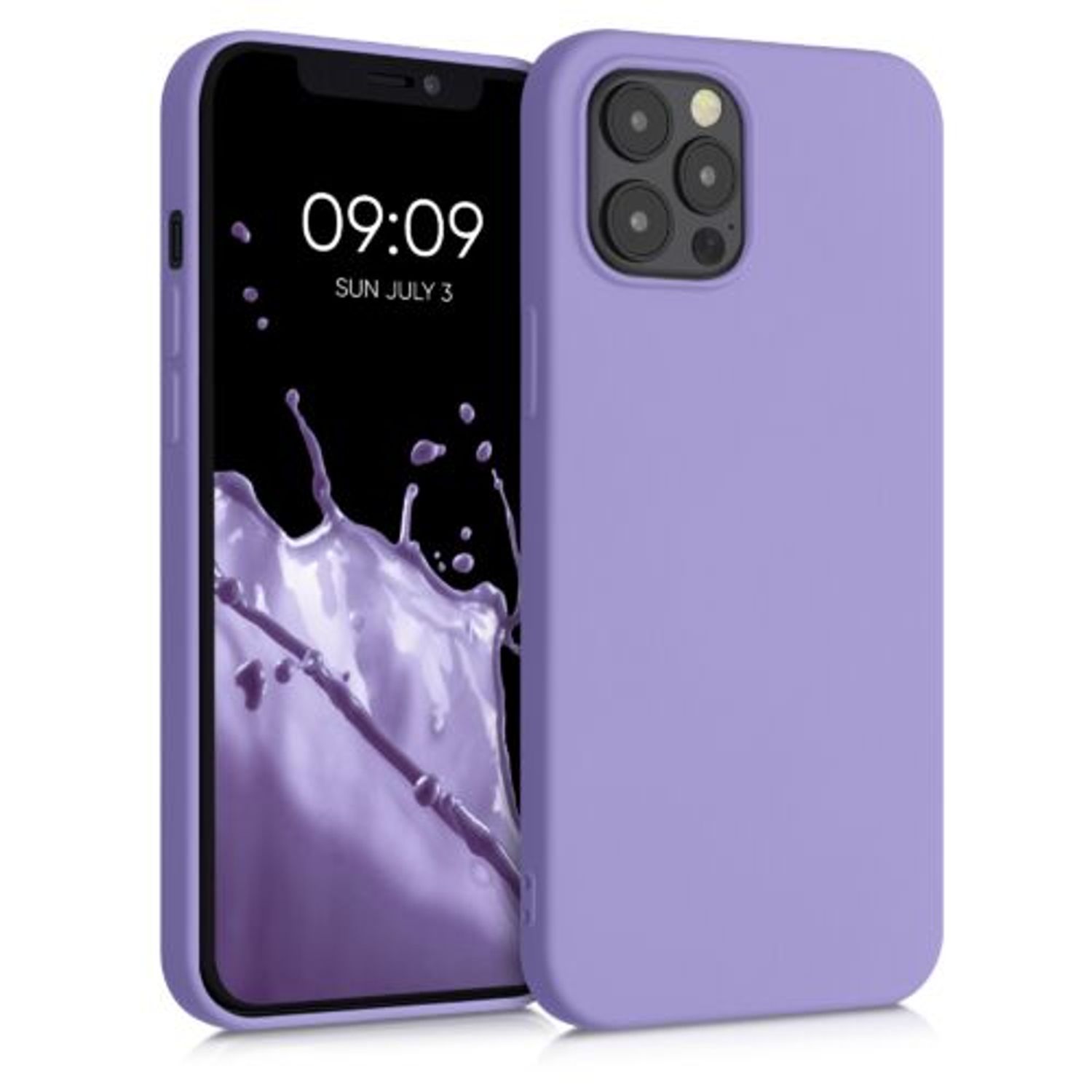 Husa pentru iPhone 12 Pro Max, Silicon, Mov, 52714.222 fotografia produsului