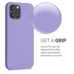 Husa pentru iPhone 12 Pro Max, Silicon, Mov, 52714.222 fotografia produsului View 3 S