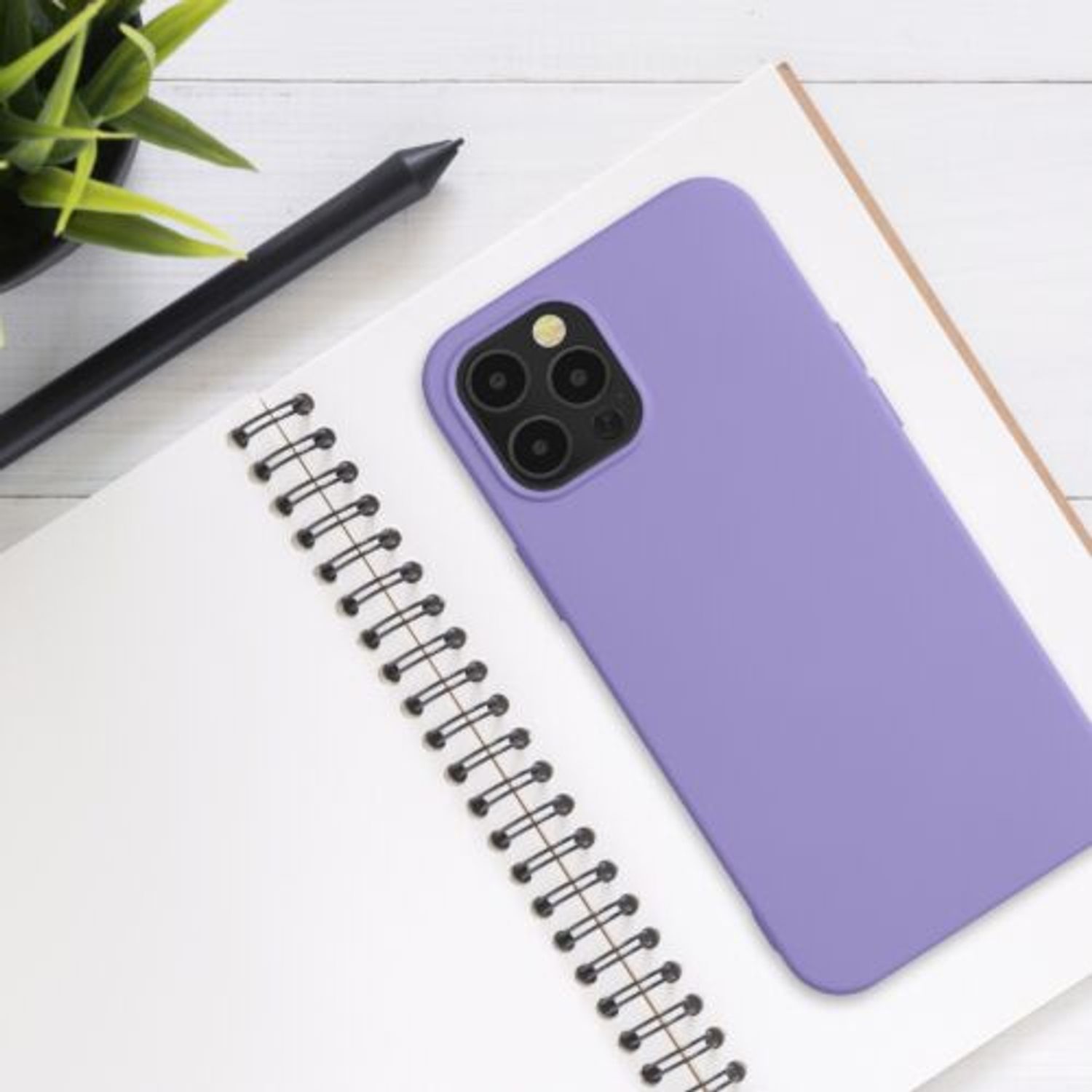 Husa pentru iPhone 12 Pro Max, Silicon, Mov, 52714.222 fotografia produsului View 8 L