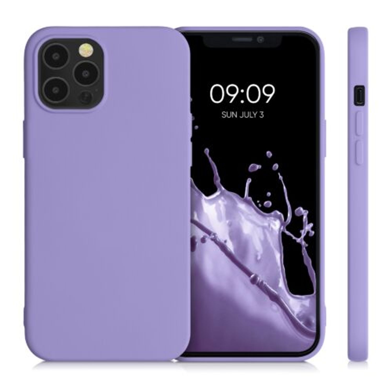 Husa pentru iPhone 12 Pro Max, Silicon, Mov, 52714.222 fotografia produsului View 9 L