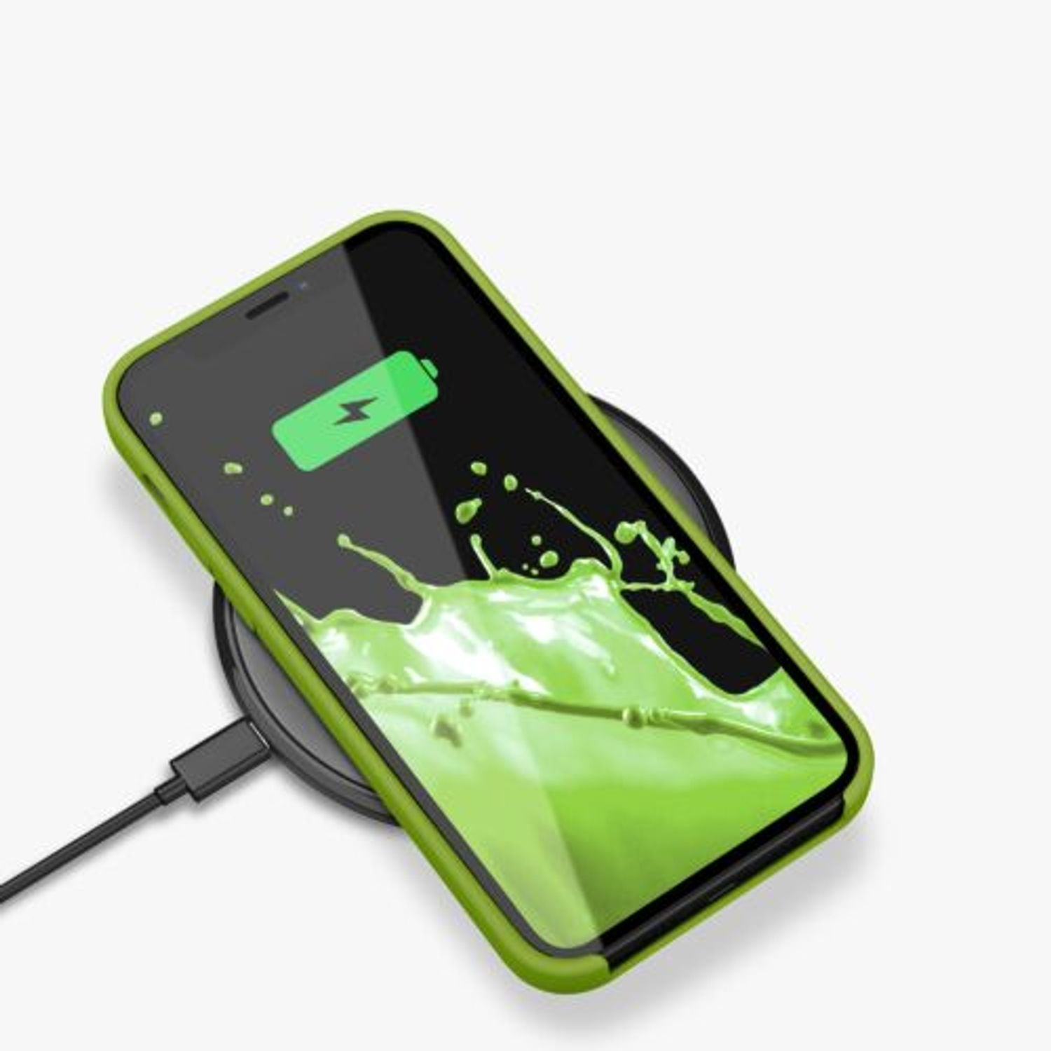 Husa pentru iPhone 12 Pro Max, Silicon, Verde, 52644.220 fotografia produsului View 11 L