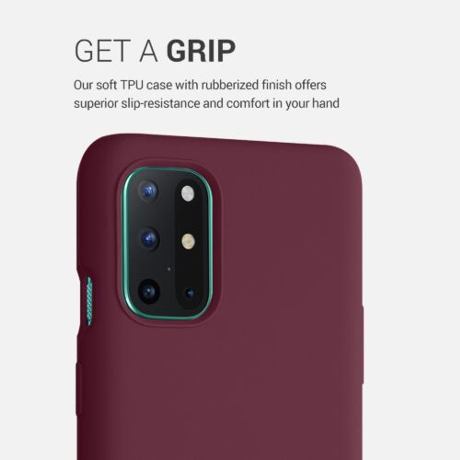 Husa pentru OnePlus 8T, Silicon, Violet, 53683.190 fotografia produsului View 5 L