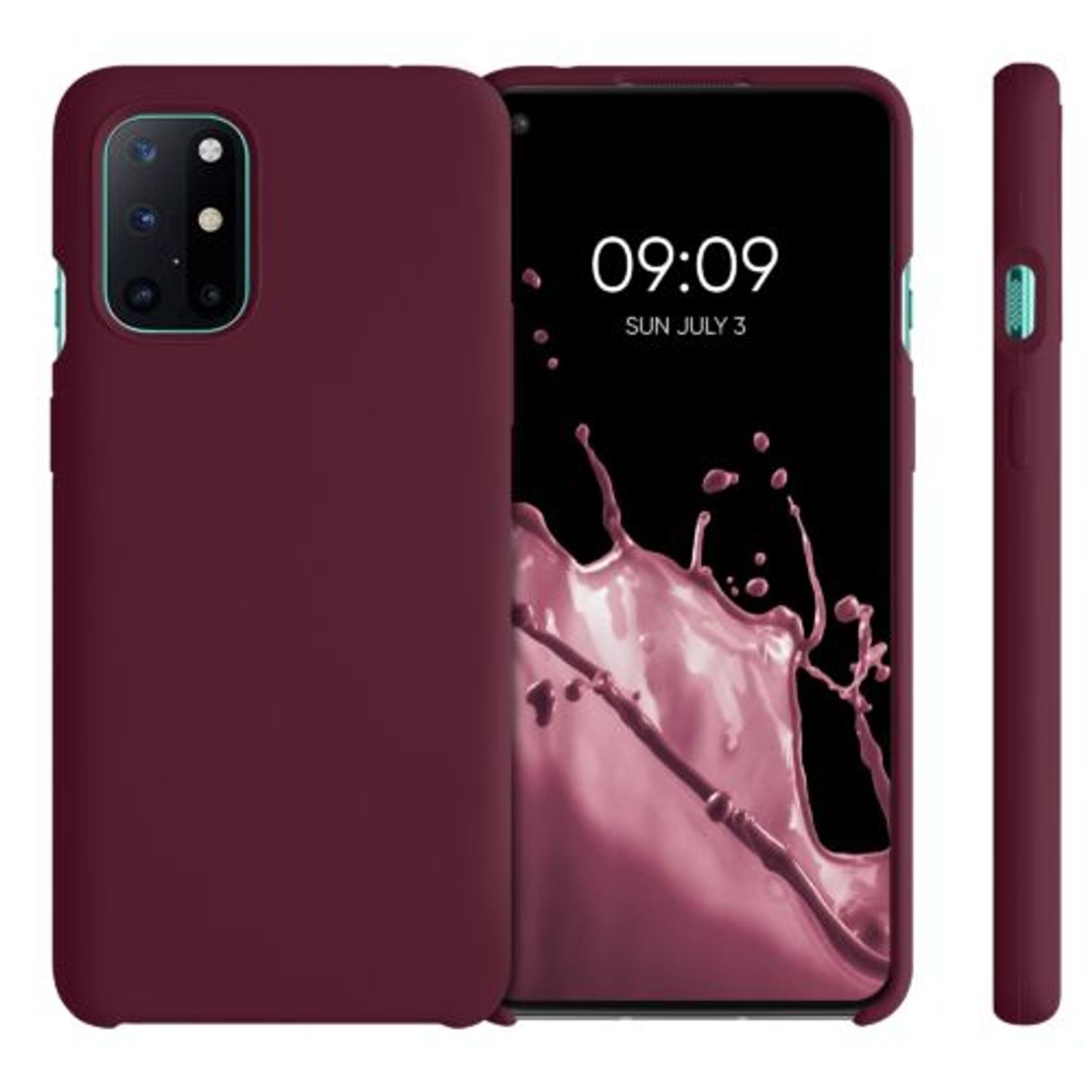 Husa pentru OnePlus 8T, Silicon, Violet, 53683.190 fotografia produsului View 2 L