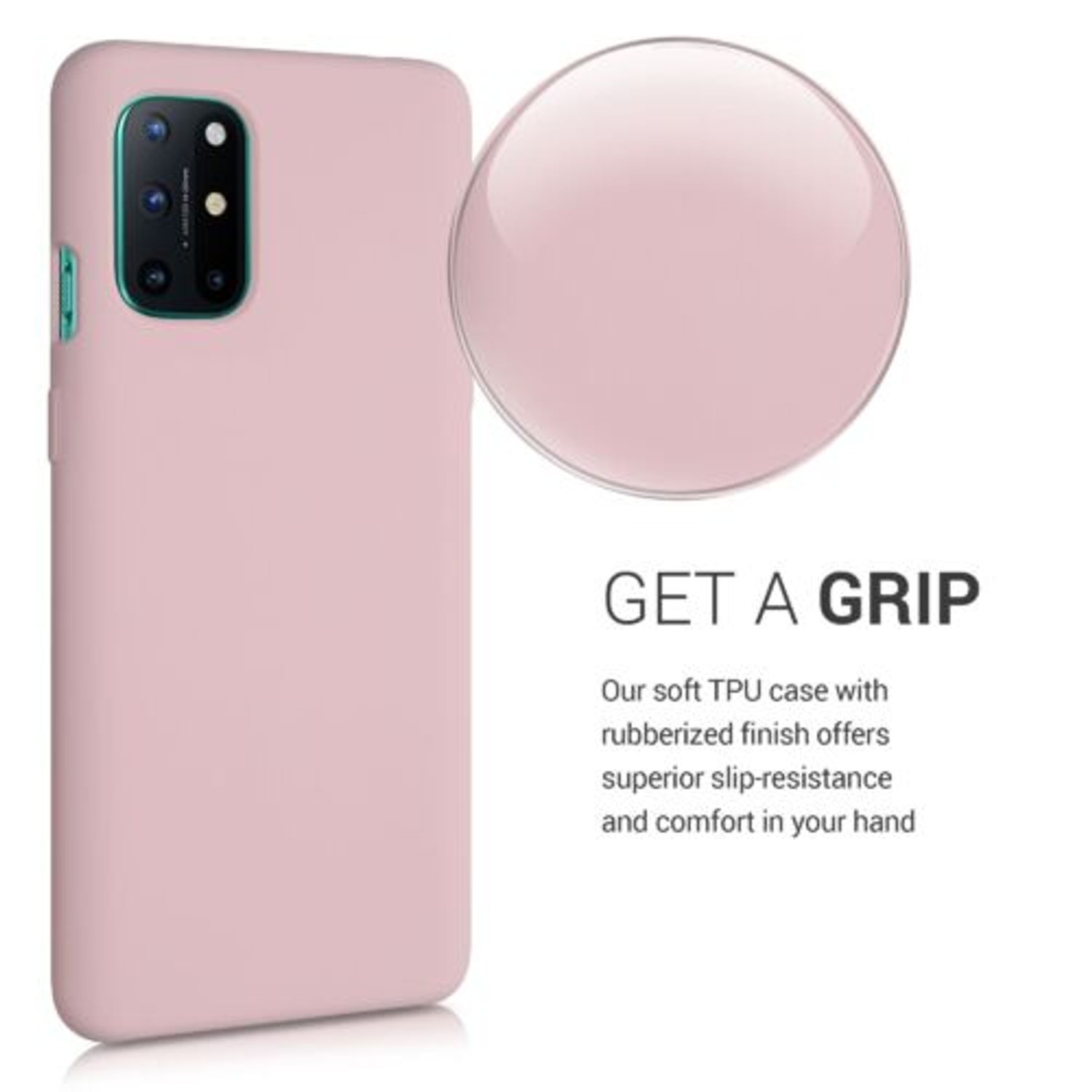Husa pentru OnePlus 8T, Silicon, Roz, 53683.10 fotografia produsului View 4 L