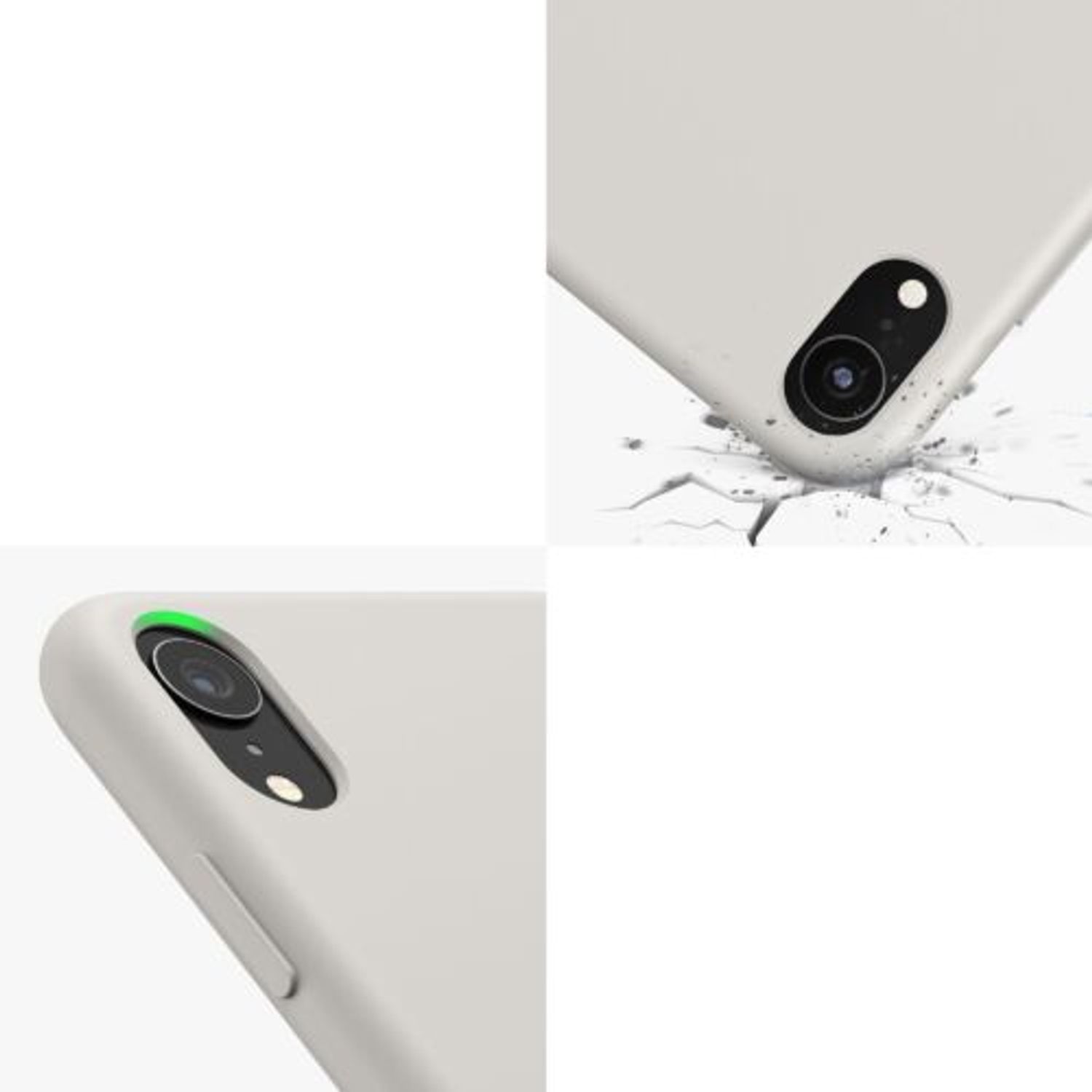 Husa pentru Apple iPhone XR, Silicon, Bej, 45910.96 fotografia produsului View 8 L