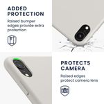 Husa pentru Apple iPhone XR, Silicon, Bej, 45910.96 fotografia produsului View 6 S
