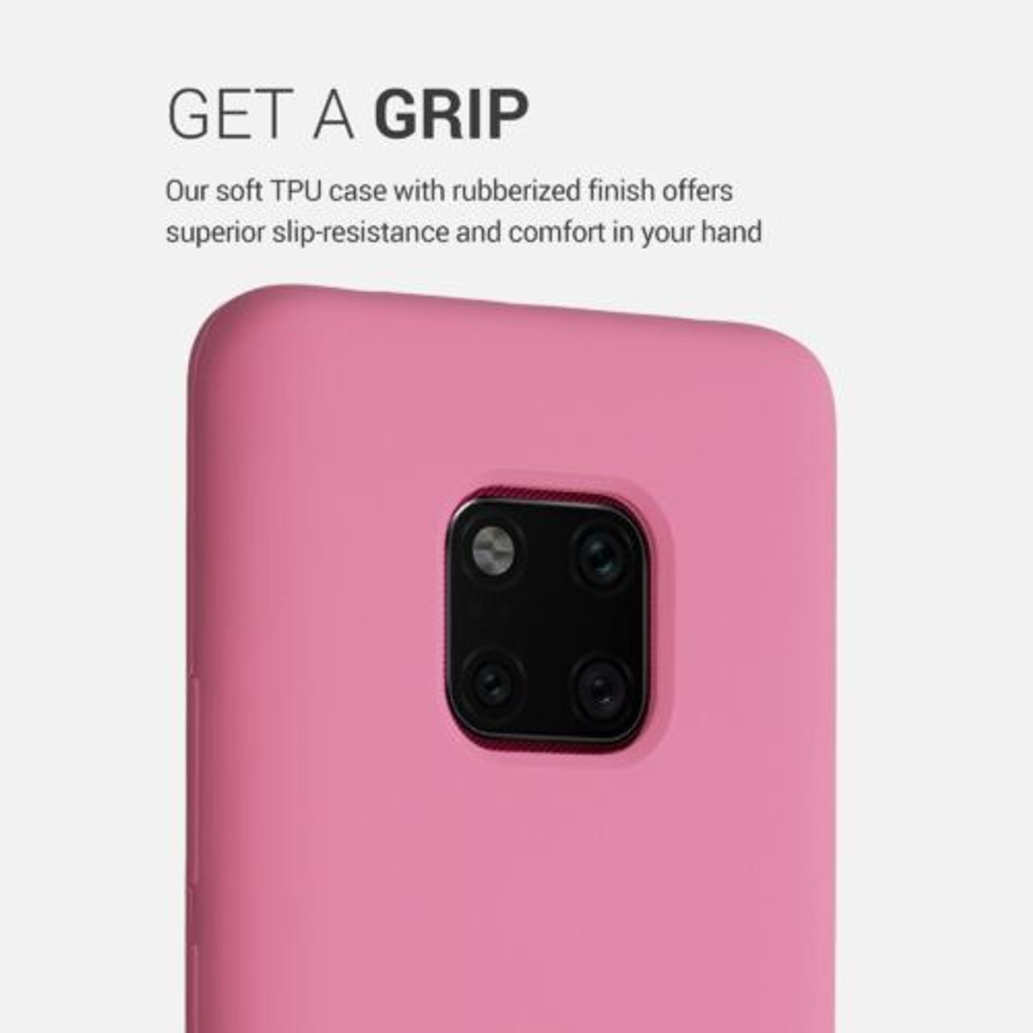 Husa pentru Huawei Mate 20 Pro, Silicon, Roz, 52287.212 fotografia produsului View 6 L