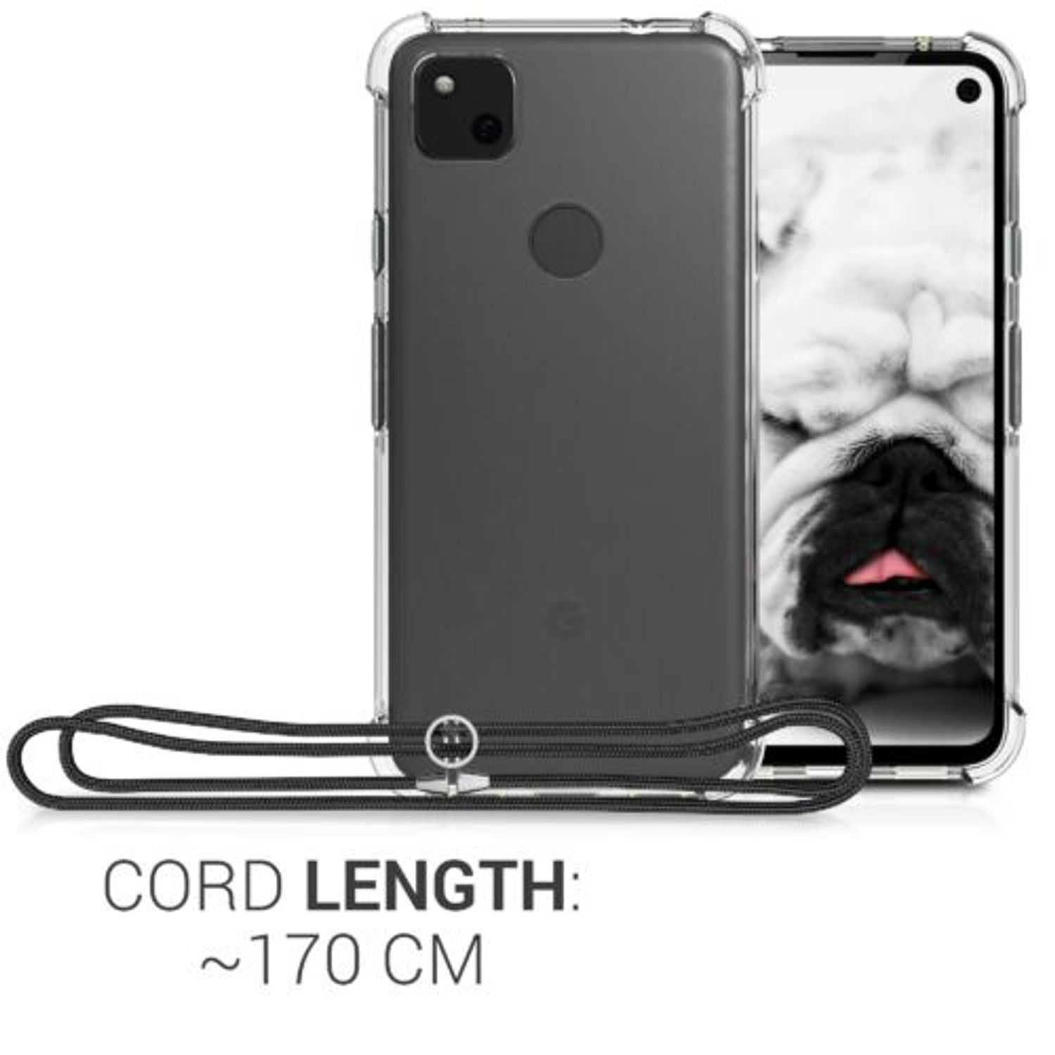 Husa pentru Google Pixel 4a, Silicon, Transparent, 52757.73 fotografia produsului View 4 L