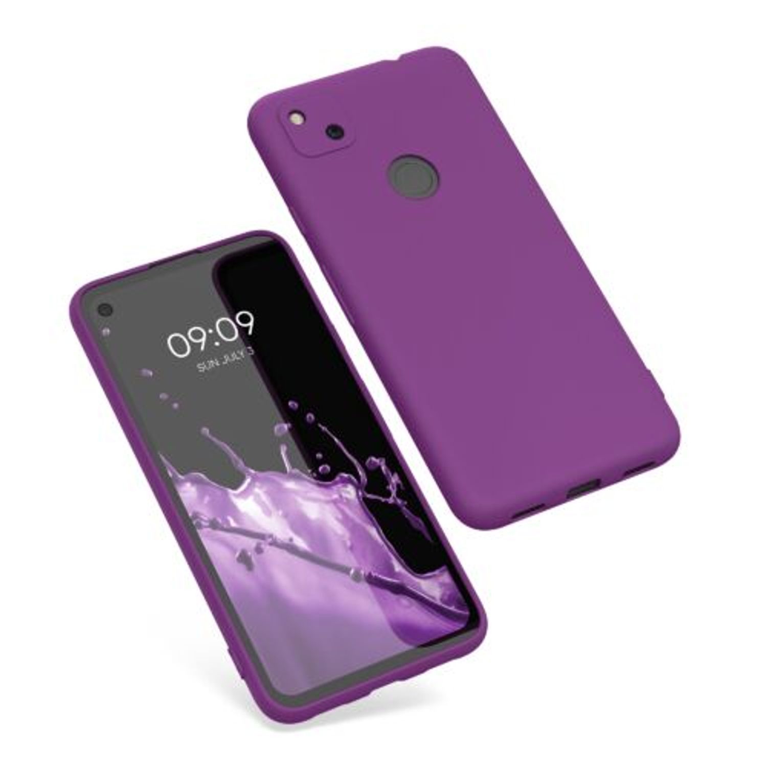 Husa pentru Google Pixel 4a, Silicon, Mov, 52357.197 fotografia produsului View 2 L
