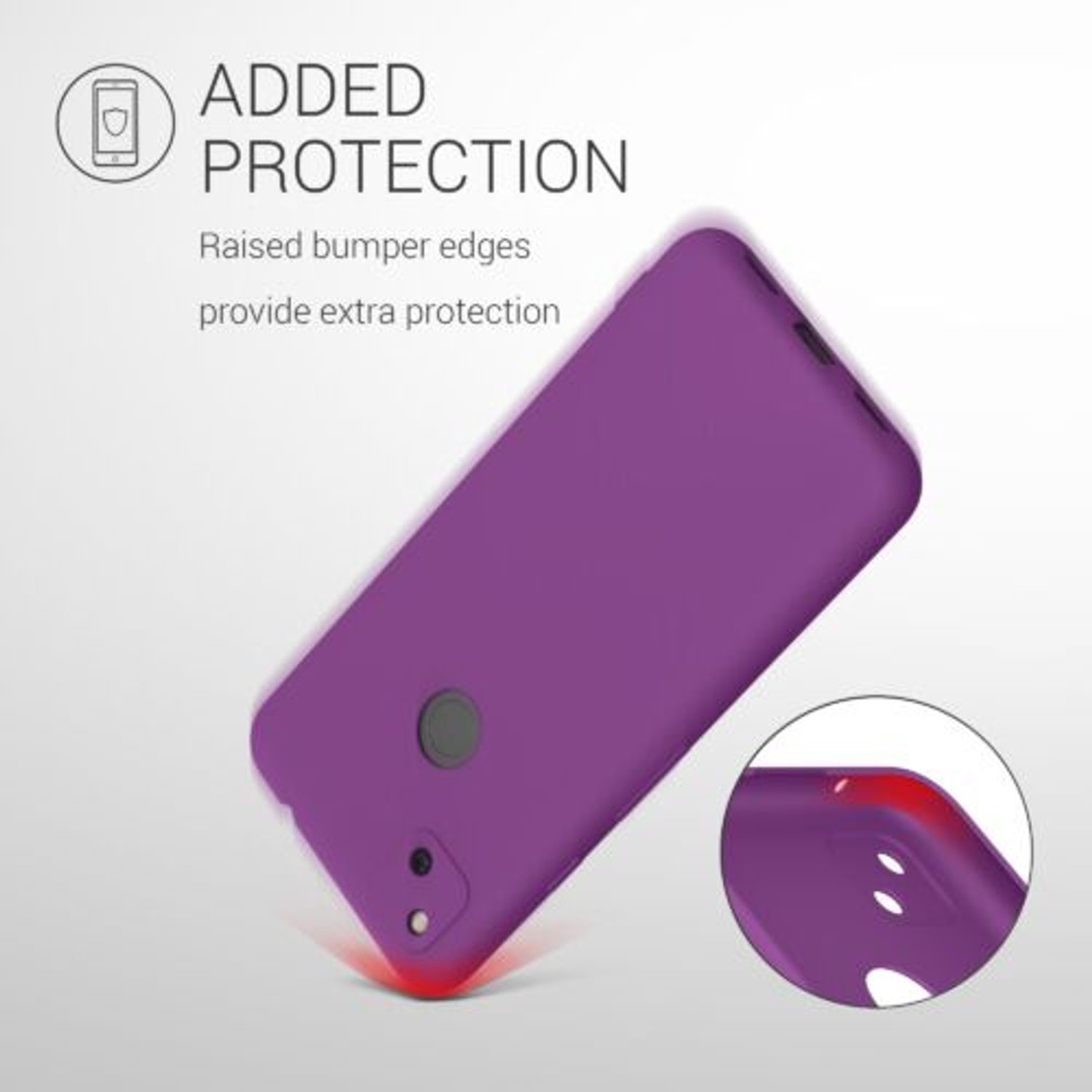 Husa pentru Google Pixel 4a, Silicon, Mov, 52357.197 fotografia produsului View 7 L