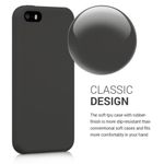 Husa pentru Apple iPhone 5/iPhone 5s/iPhone SE, Silicon, Negru, 42766.47 fotografia produsului View 4 S