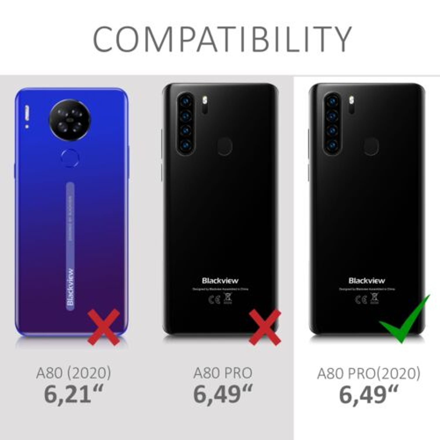 Husa pentru Blackview A80 Pro, Piele ecologica, Multicolor, 52970.01 fotografia produsului View 6 L