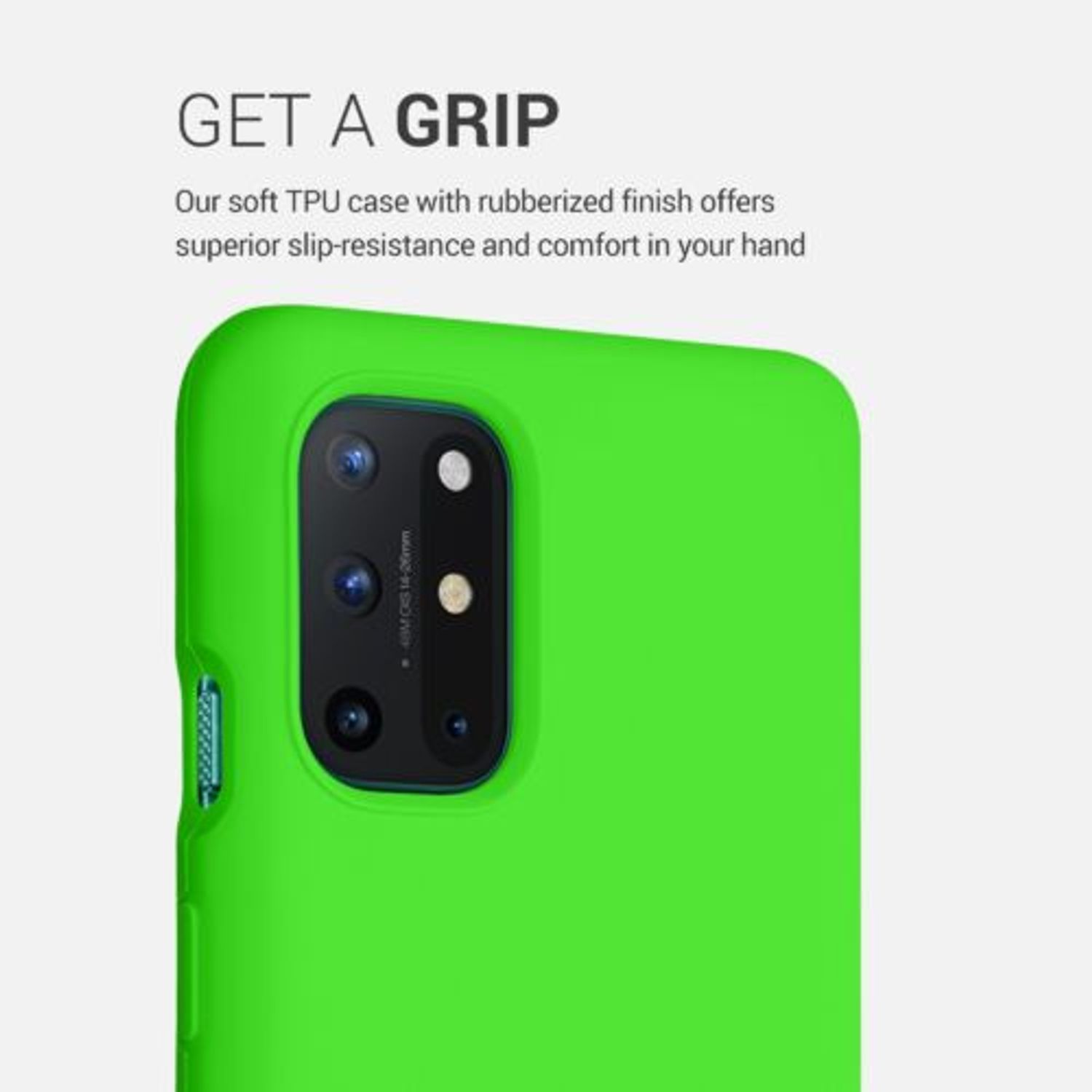 Husa pentru OnePlus 8T, Silicon, Verde, 53683.159, Kwmobile fotografia produsului View 4 L