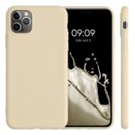 Husa pentru Apple iPhone 11 Pro Max, Silicon, Crem, 49789.210, Kwmobile fotografia produsului View 2 S