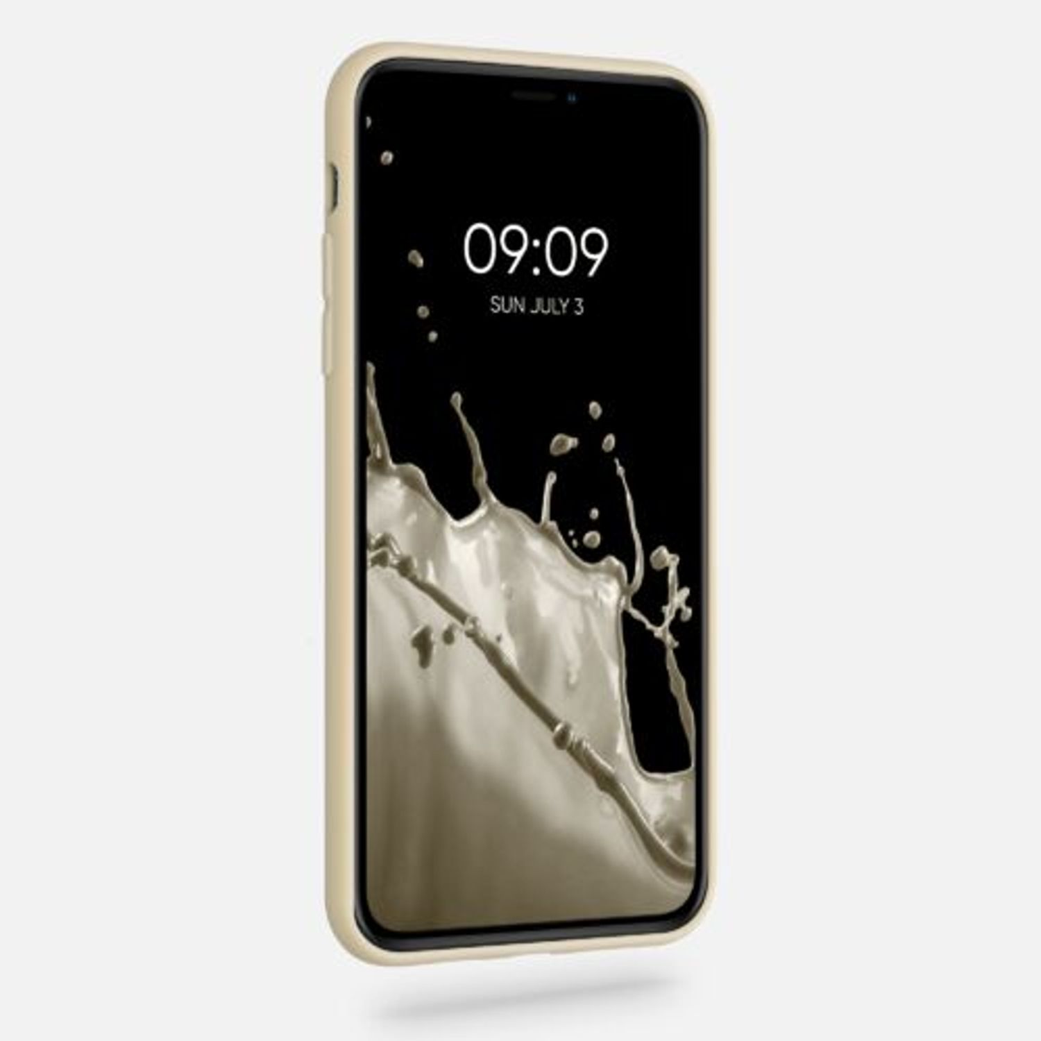 Husa pentru Apple iPhone 11 Pro Max, Silicon, Crem, 49789.210, Kwmobile fotografia produsului View 3 L