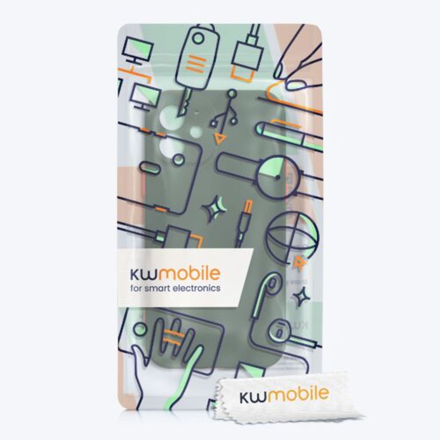 Husa pentru Apple iPhone 12/iPhone 12 Pro, Plastic, Verde, 56431.80, Kwmobile fotografia produsului View 9 L