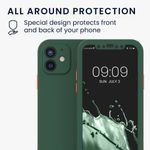 Husa pentru Apple iPhone 12/iPhone 12 Pro, Plastic, Verde, 56431.80, Kwmobile fotografia produsului View 4 S
