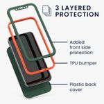 Husa pentru Apple iPhone 12/iPhone 12 Pro, Plastic, Verde, 56431.80, Kwmobile fotografia produsului View 3 S