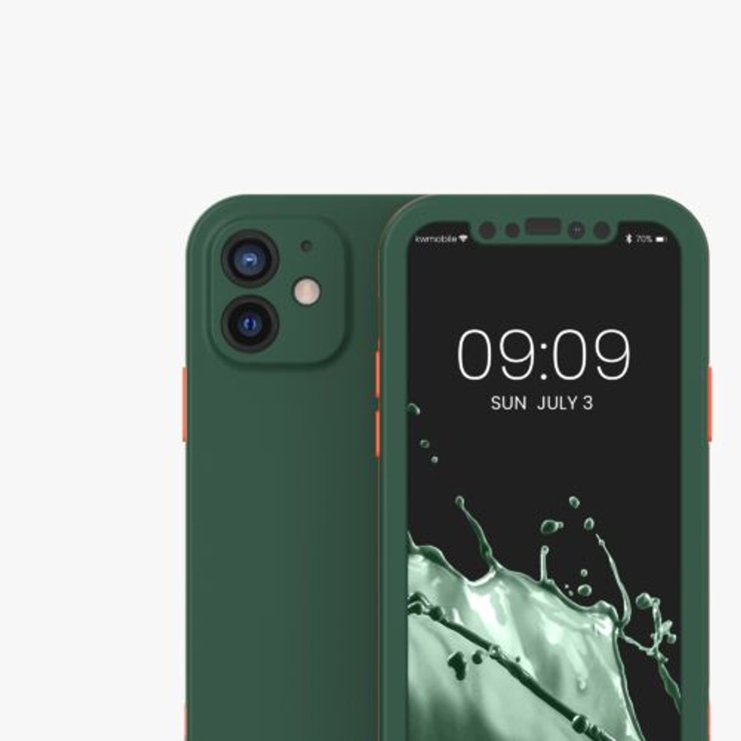 Husa pentru Apple iPhone 12/iPhone 12 Pro, Plastic, Verde, 56431.80, Kwmobile fotografia produsului View 10 L