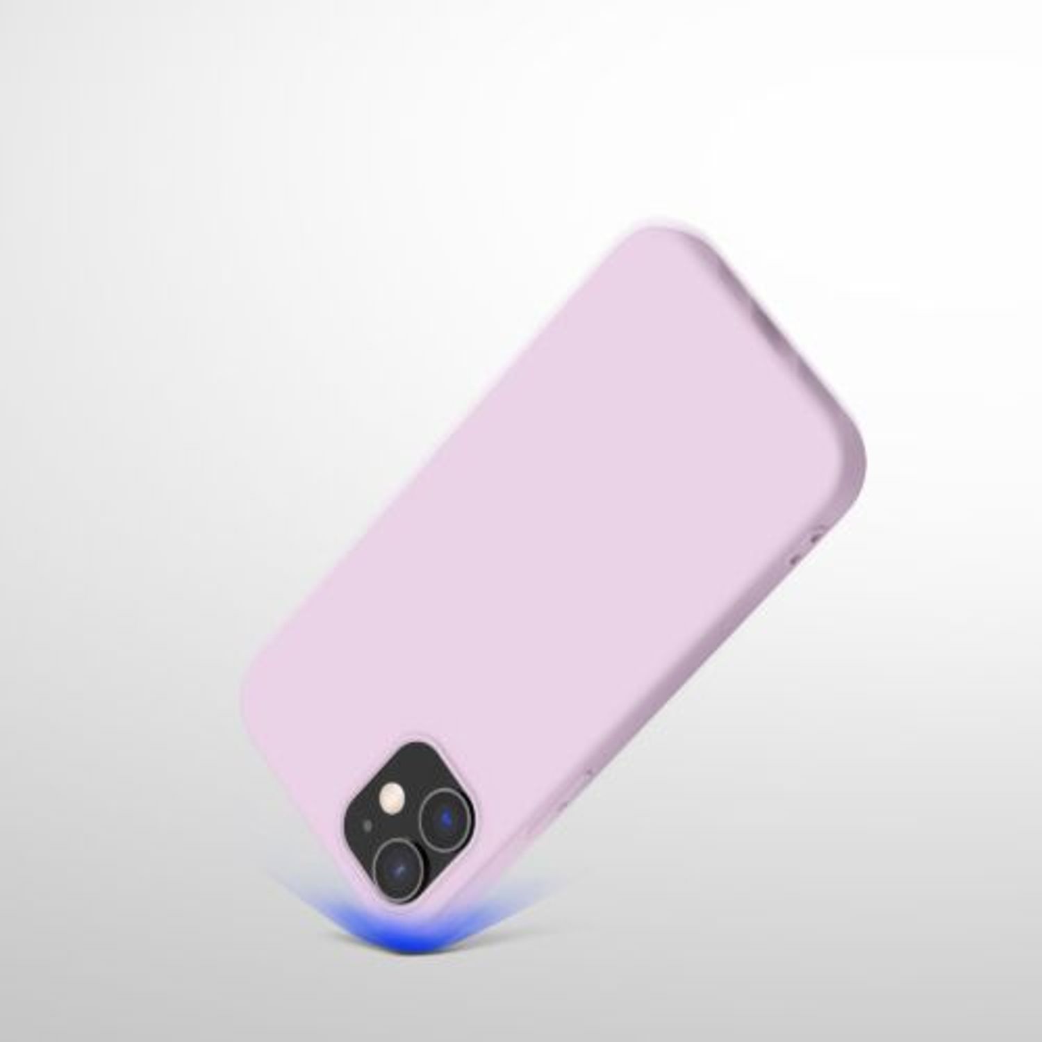 Husa pentru Apple iPhone 12/iPhone 12 Pro, Silicon, Roz, 53938.140, Kwmobile fotografia produsului View 7 L