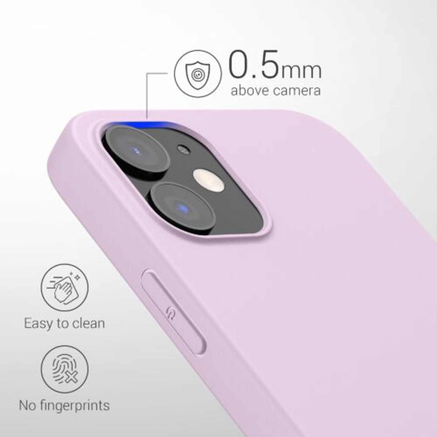 Husa pentru Apple iPhone 12/iPhone 12 Pro, Silicon, Roz, 53938.140, Kwmobile fotografia produsului View 5 L