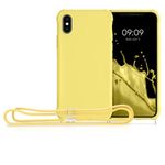 Husa pentru Apple iPhone X/iPhone XS, Silicon, Galben, 49915.158, Kwmobile fotografia produsului View 8 S