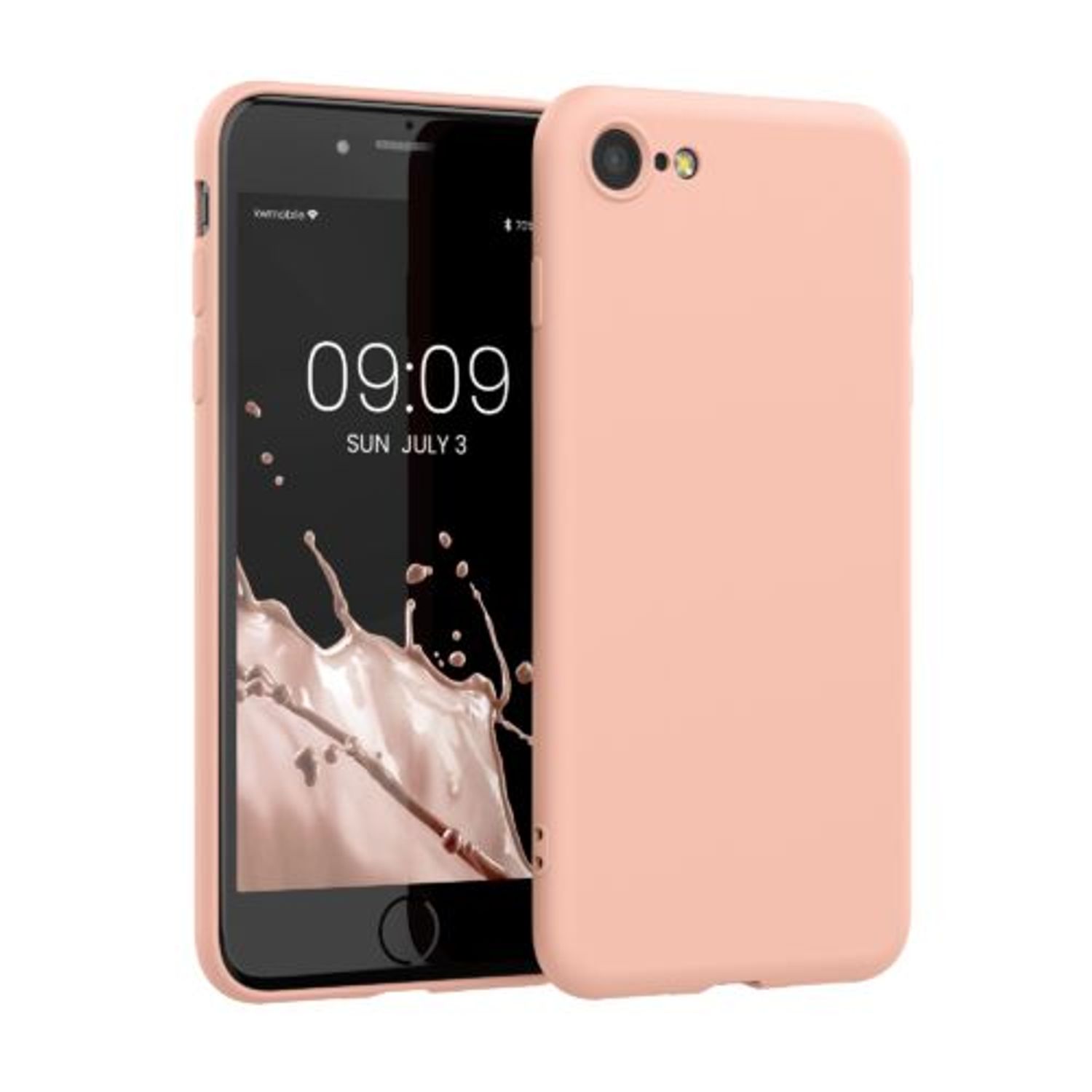 Husa pentru Apple iPhone 8/iPhone 7/iPhone SE 2, Silicon, Roz, 49979.199, Kwmobile fotografia produsului