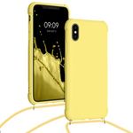 Husa pentru Apple iPhone X/iPhone XS, Silicon, Galben, 49915.158, Kwmobile fotografia produsului View 5 S