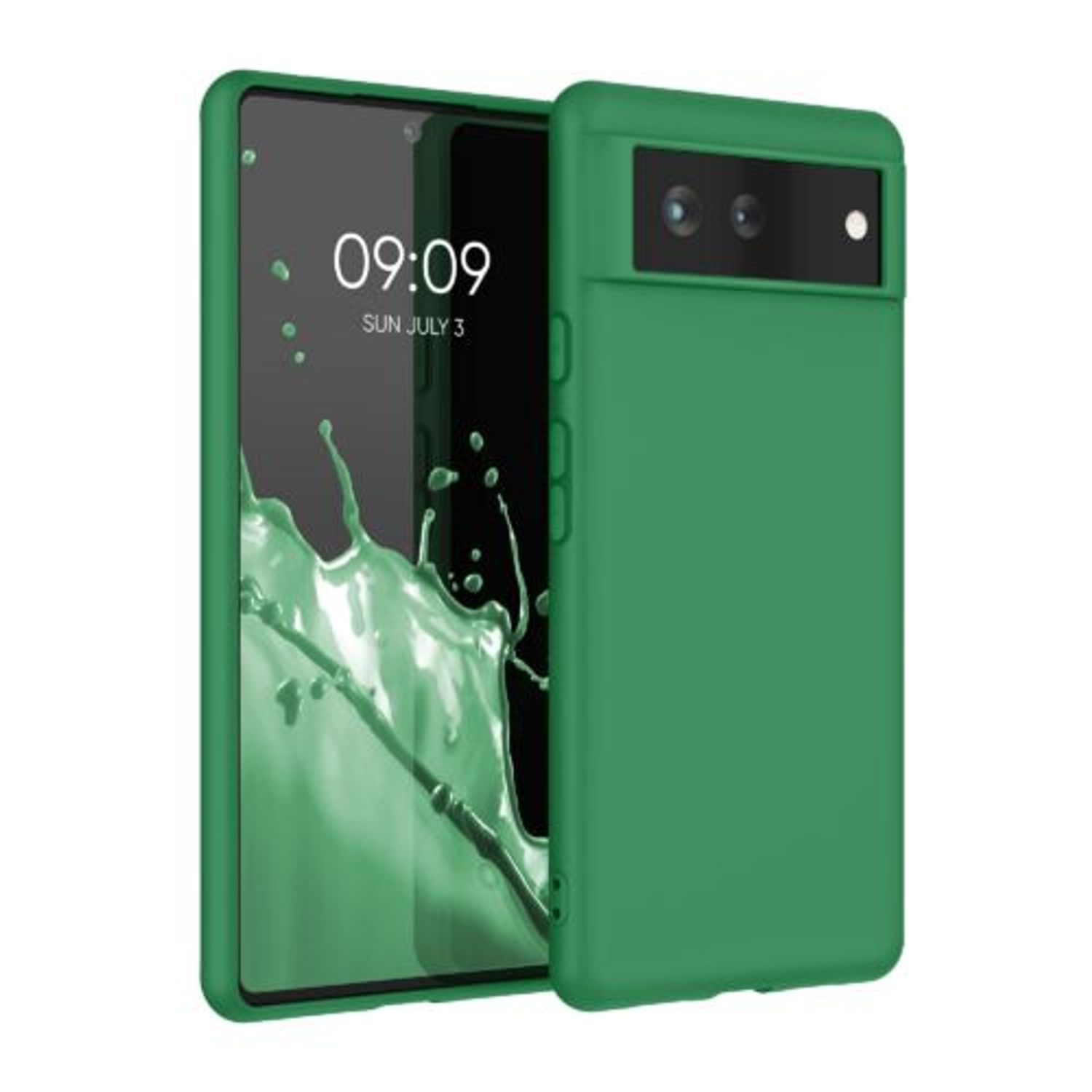 Husa pentru Google Pixel 6, Silicon, Verde, 55434.227, Kwmobile fotografia produsului