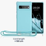Husa pentru Google Pixel 6 Pro, Silicon, Verde, 55917.23, Kwmobile fotografia produsului View 3 S