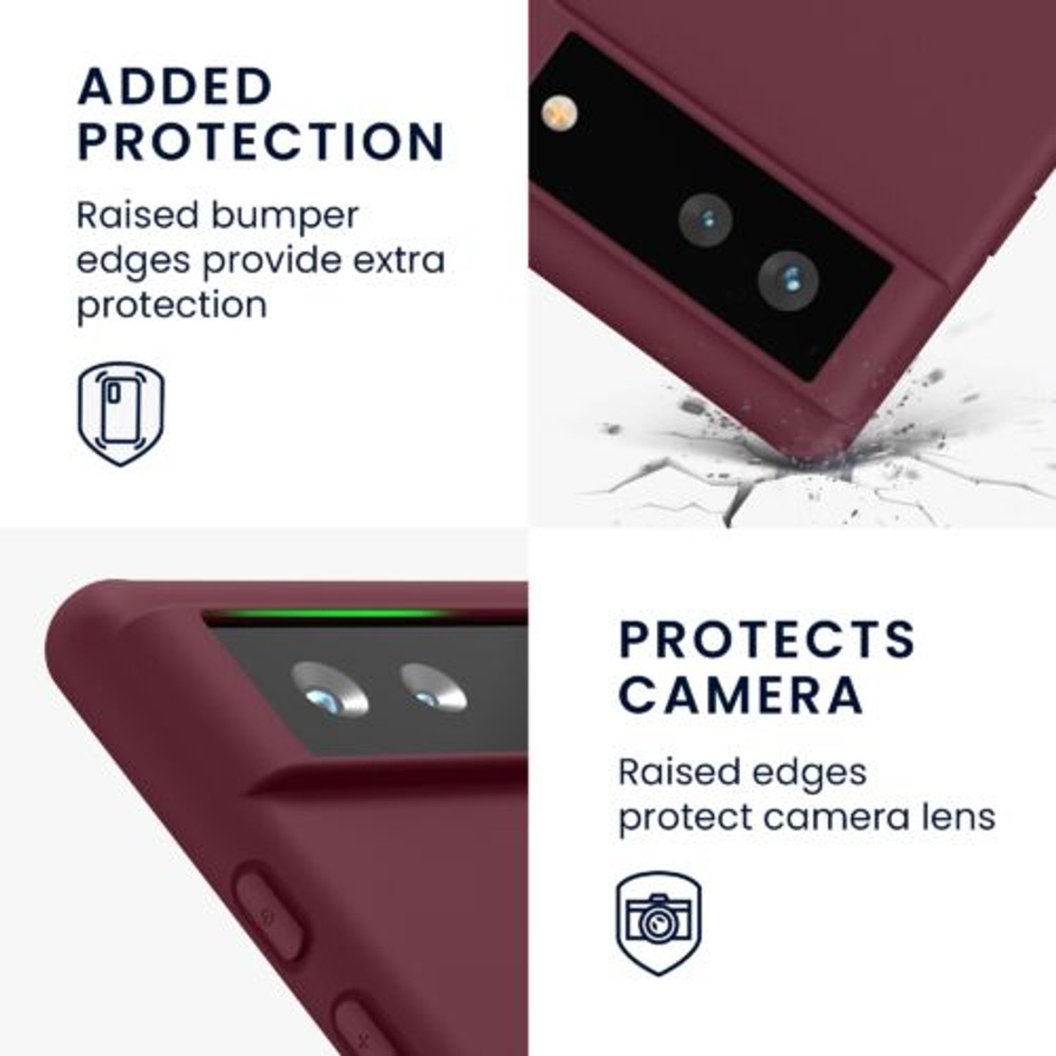 Husa pentru Google Pixel 6, Silicon, Violet, 55434.190, Kwmobile fotografia produsului View 19 L