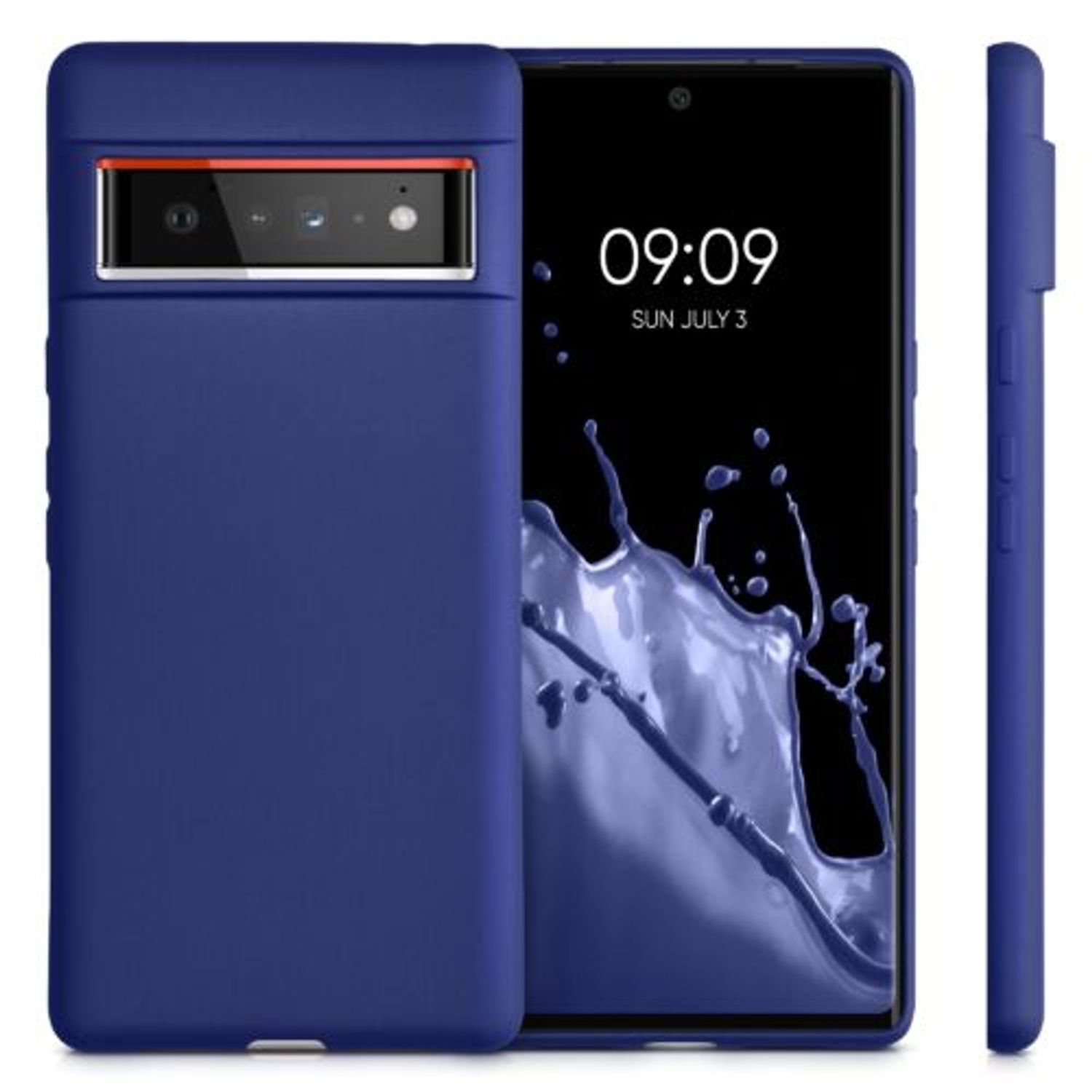 Husa pentru Google Pixel 6 Pro, Silicon, Albastru, 55856.64, Kwmobile fotografia produsului View 6 L