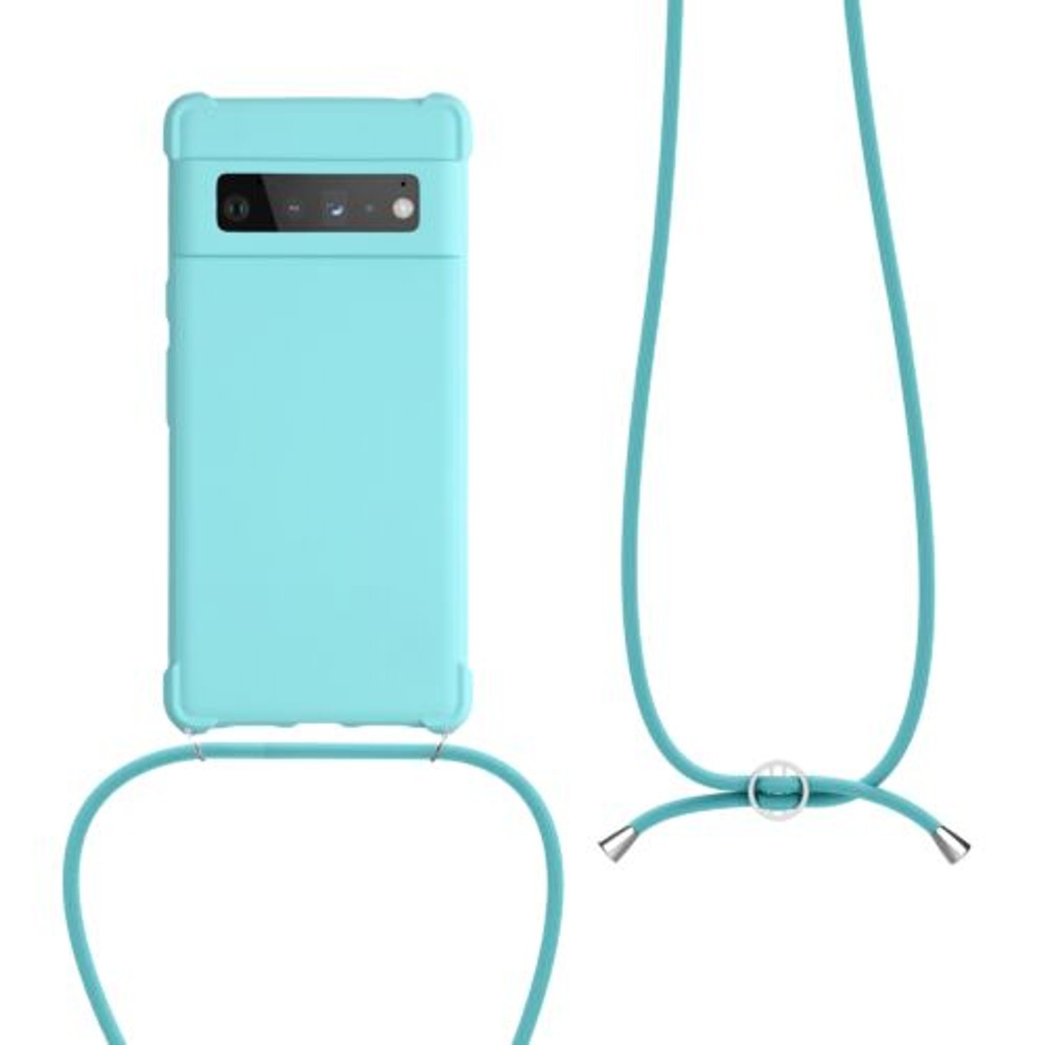 Husa pentru Google Pixel 6 Pro, Silicon, Verde, 55917.23, Kwmobile fotografia produsului View 2 L