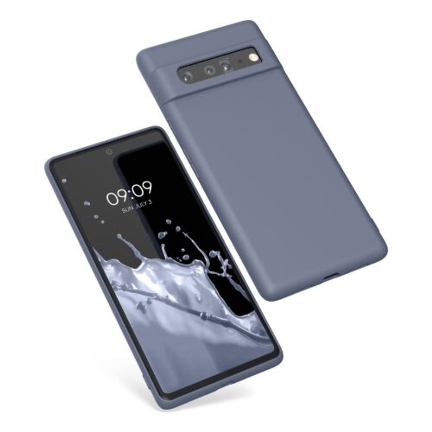 Husa pentru Google Pixel 6 Pro, Silicon, Albastru, 55866.12, Kwmobile fotografia produsului View 2 L