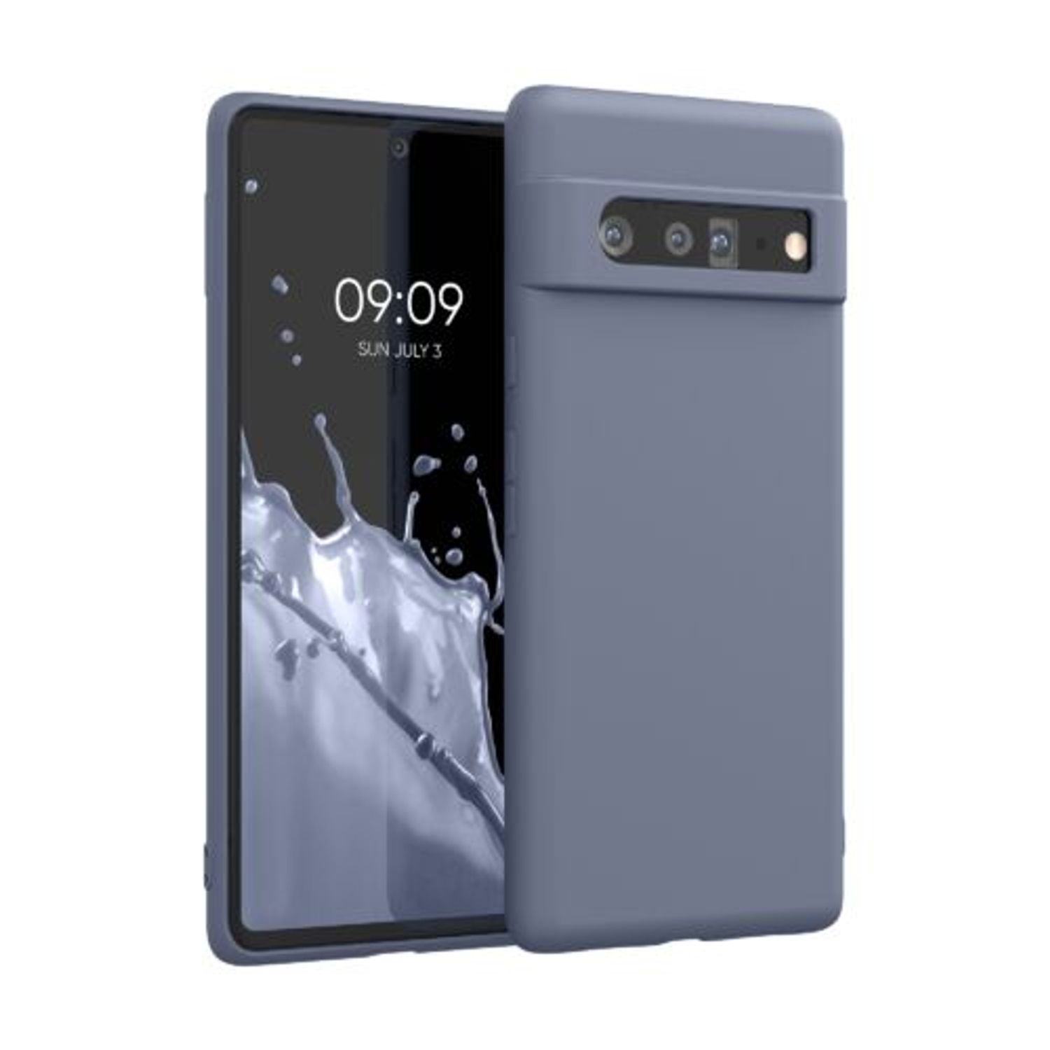 Husa pentru Google Pixel 6 Pro, Silicon, Albastru, 55866.12, Kwmobile fotografia produsului
