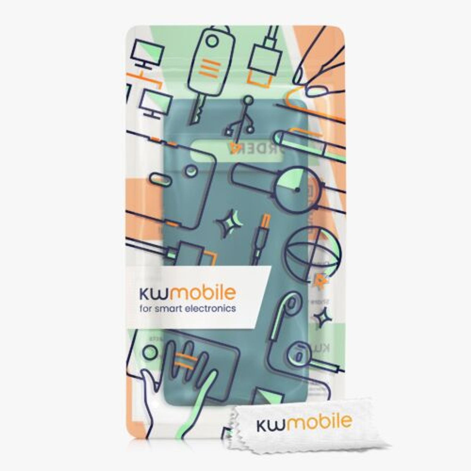 Husa pentru Google Pixel 6 Pro, Silicon, Verde, 55866.57, Kwmobile fotografia produsului View 8 L