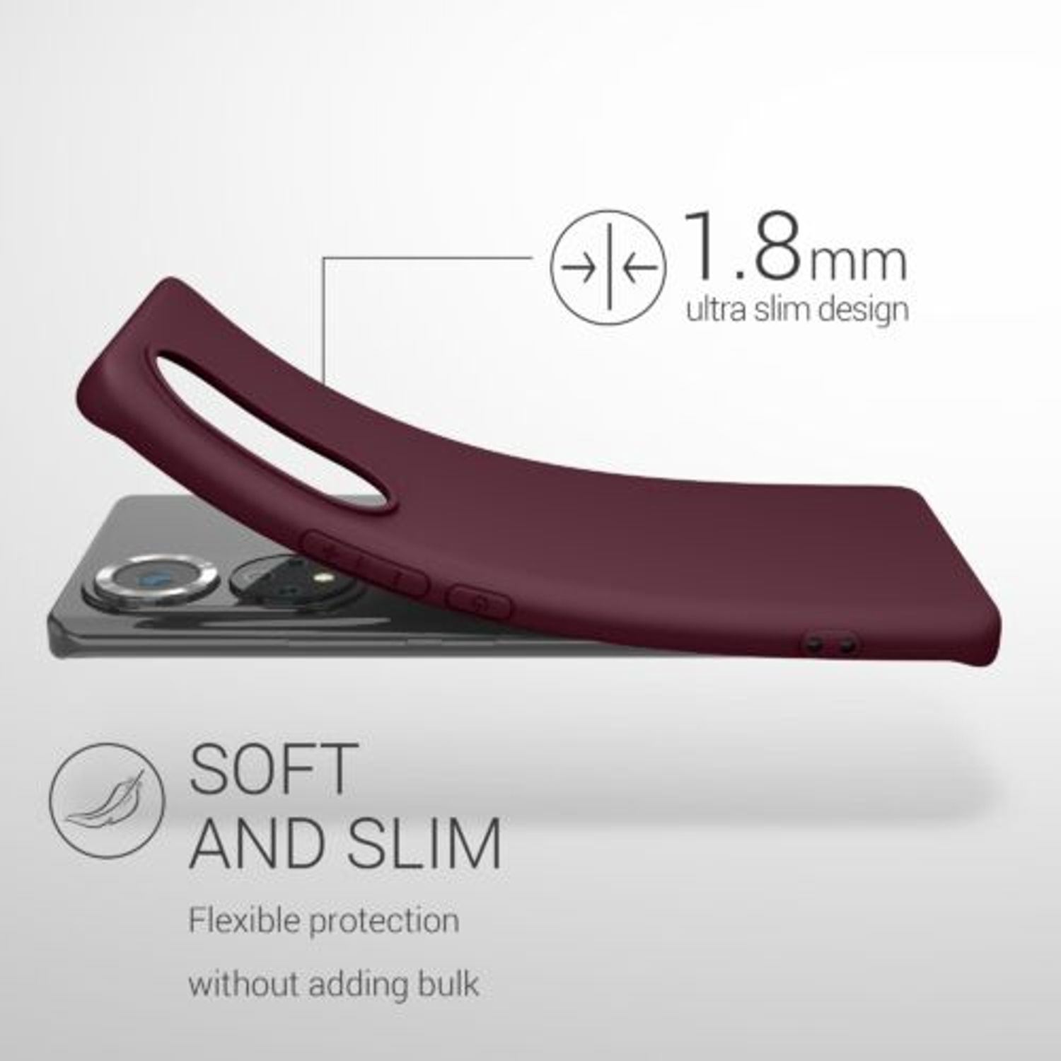 Husa Kwmobile pentru Honor 50, Silicon, Violet, 55409.190 fotografia produsului View 2 L
