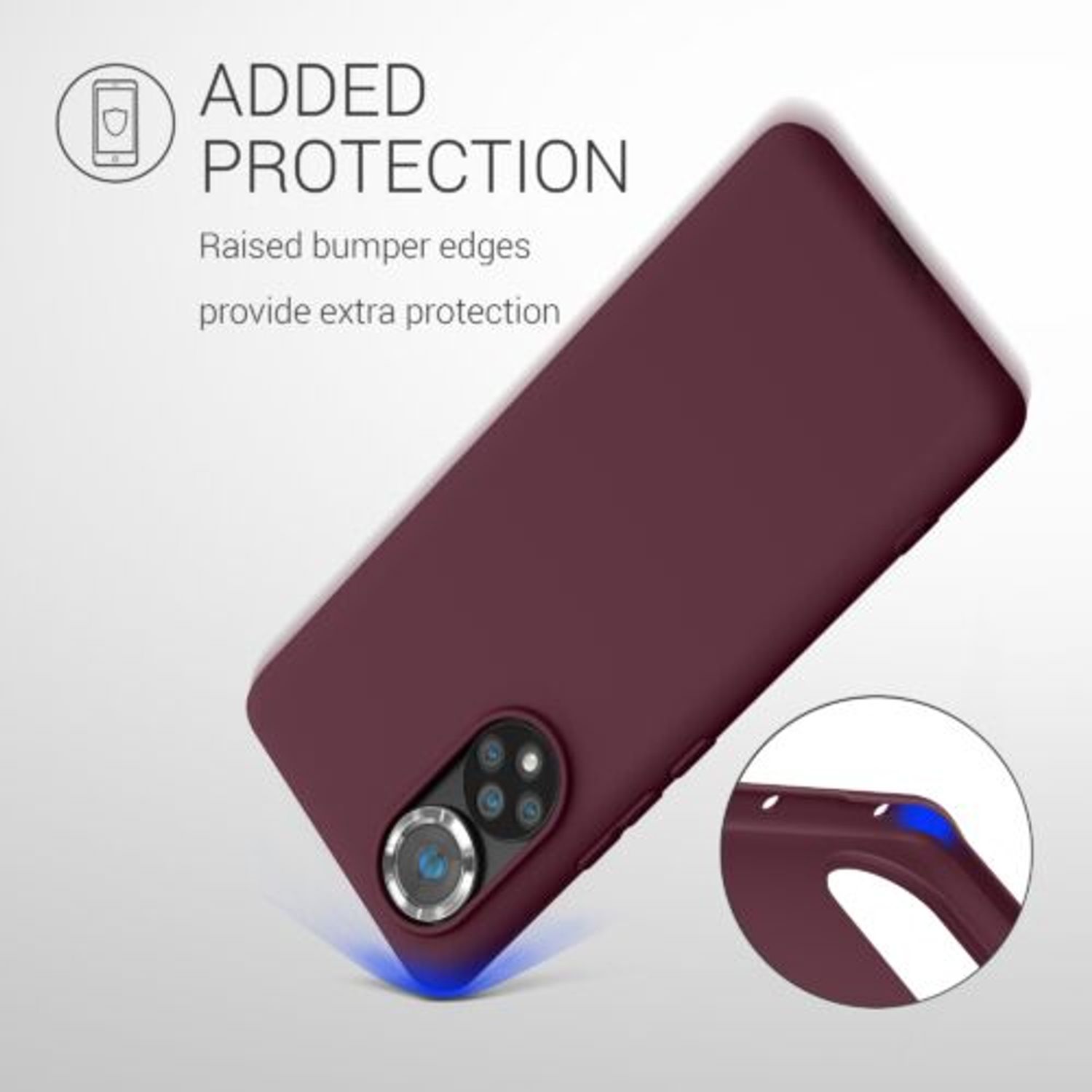 Husa Kwmobile pentru Honor 50, Silicon, Violet, 55409.190 fotografia produsului View 4 L