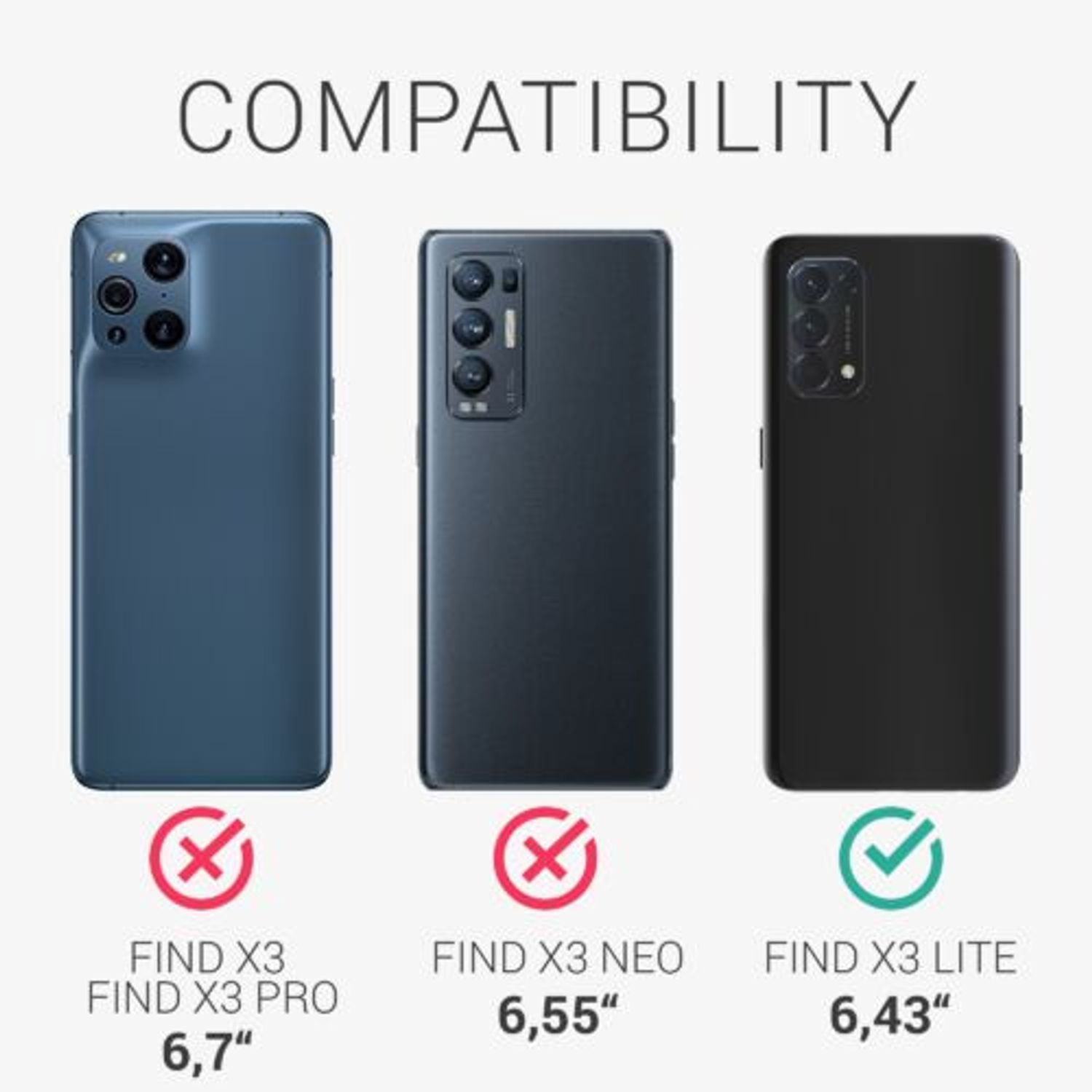 Husa pentru Oppo Find X3 Lite, Silicon, Albastru, 55201.58 fotografia produsului View 3 L