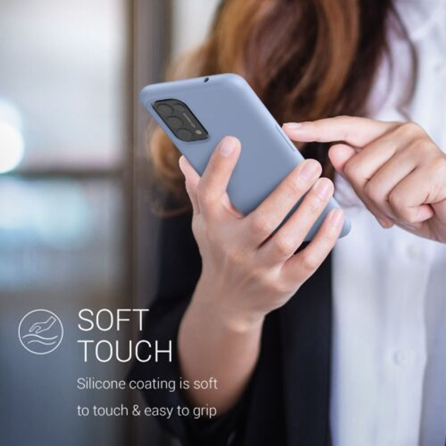 Husa pentru Oppo Find X3 Lite, Silicon, Albastru, 55201.58 fotografia produsului View 2 L