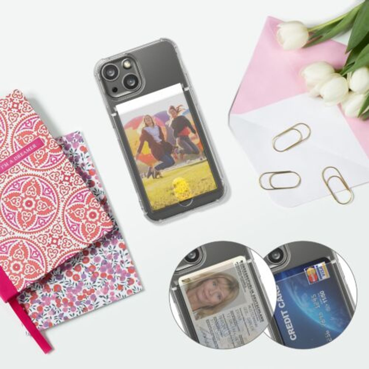 Husa Kwmobile pentru Apple iPhone 13 Mini, Silicon, Transparent, 57522.03 fotografia produsului View 2 L
