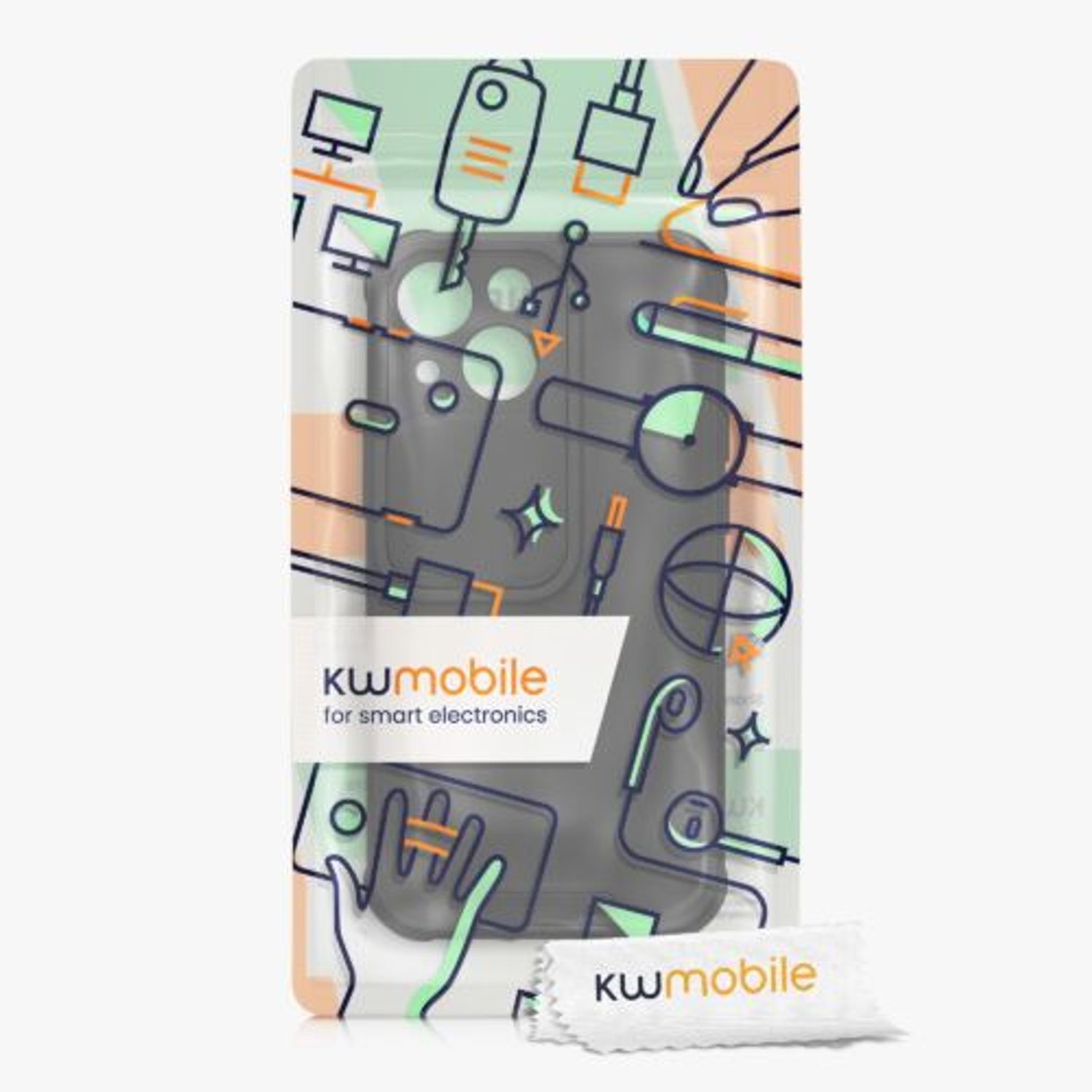 Husa Kwmobile pentru Apple iPhone 13 Mini, Silicon, Negru, 57506.01 fotografia produsului View 8 L