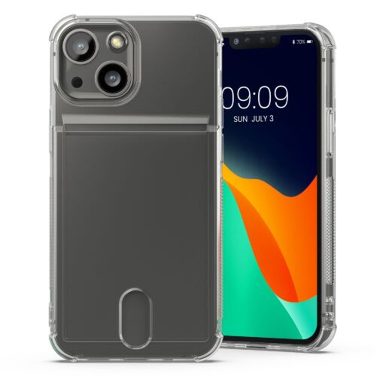 Husa Kwmobile pentru Apple iPhone 13 Mini, Silicon, Transparent, 57522.03 fotografia produsului