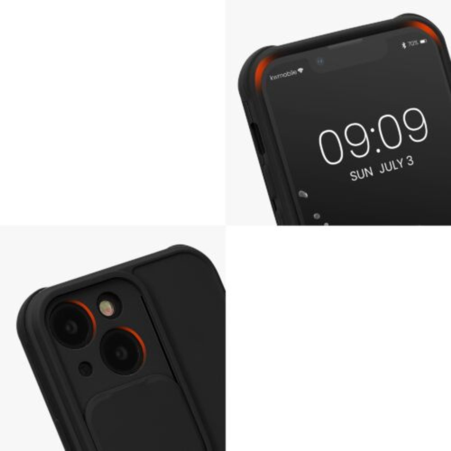 Husa Kwmobile pentru Apple iPhone 13 Mini, Silicon, Negru, 57506.01 fotografia produsului View 11 L