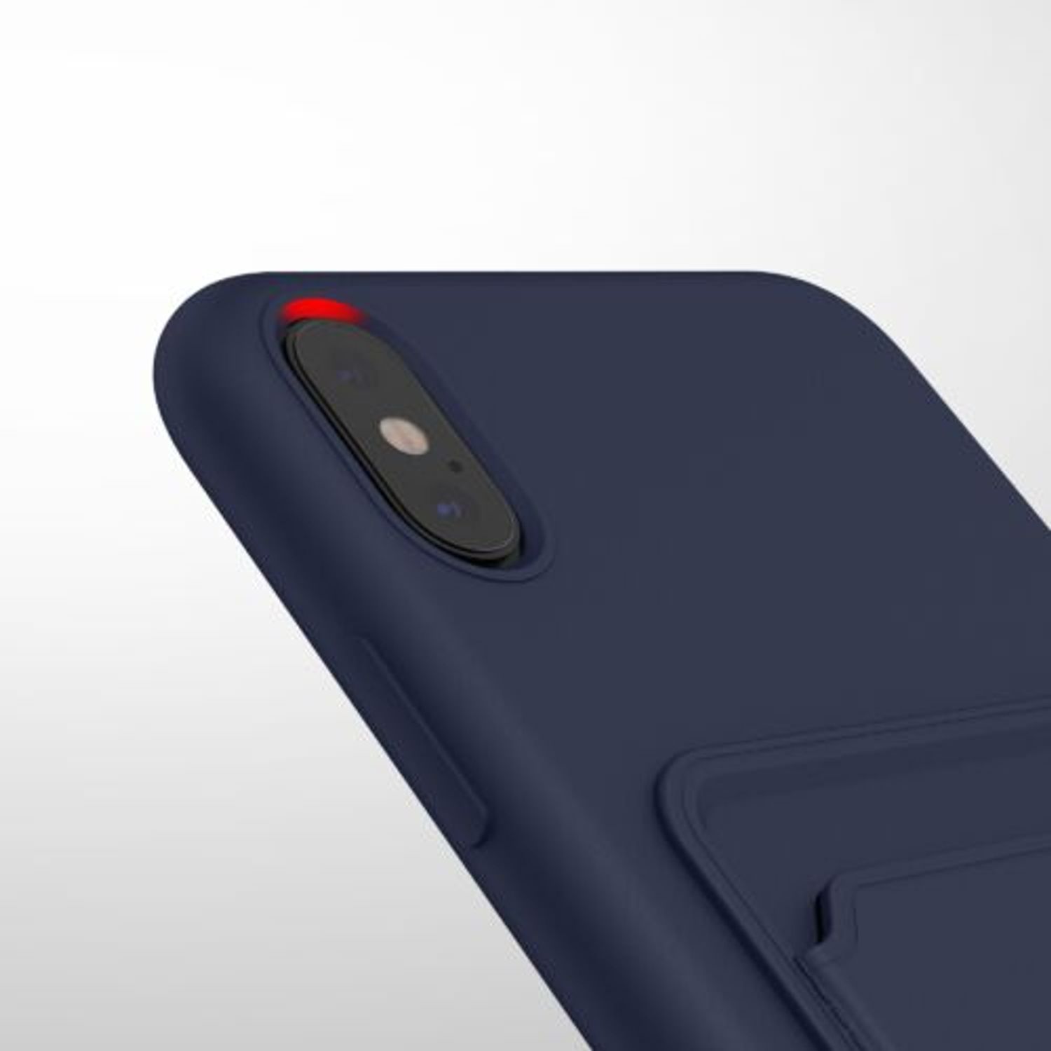 Husa Kwmobile pentru Apple iPhone XS Max, Silicon, Albastru, 55121.17 fotografia produsului View 3 L