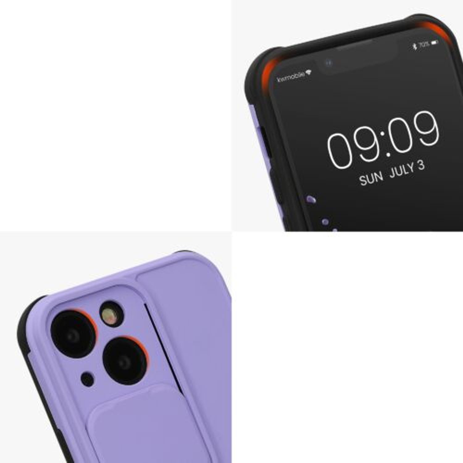 Husa Kwmobile pentru Apple iPhone 13 Mini, Silicon, Mov, 57506.108 fotografia produsului View 9 L