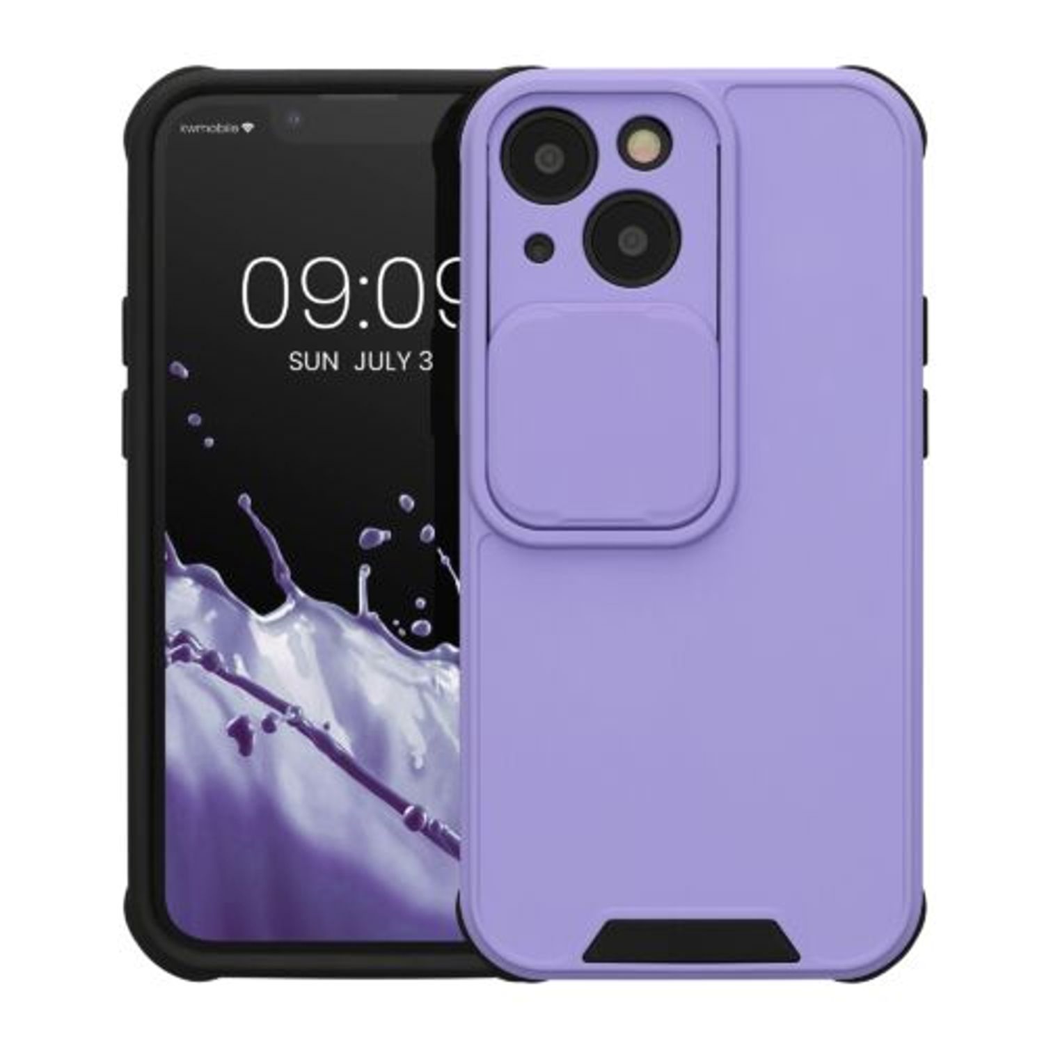 Husa Kwmobile pentru Apple iPhone 13 Mini, Silicon, Mov, 57506.108 fotografia produsului