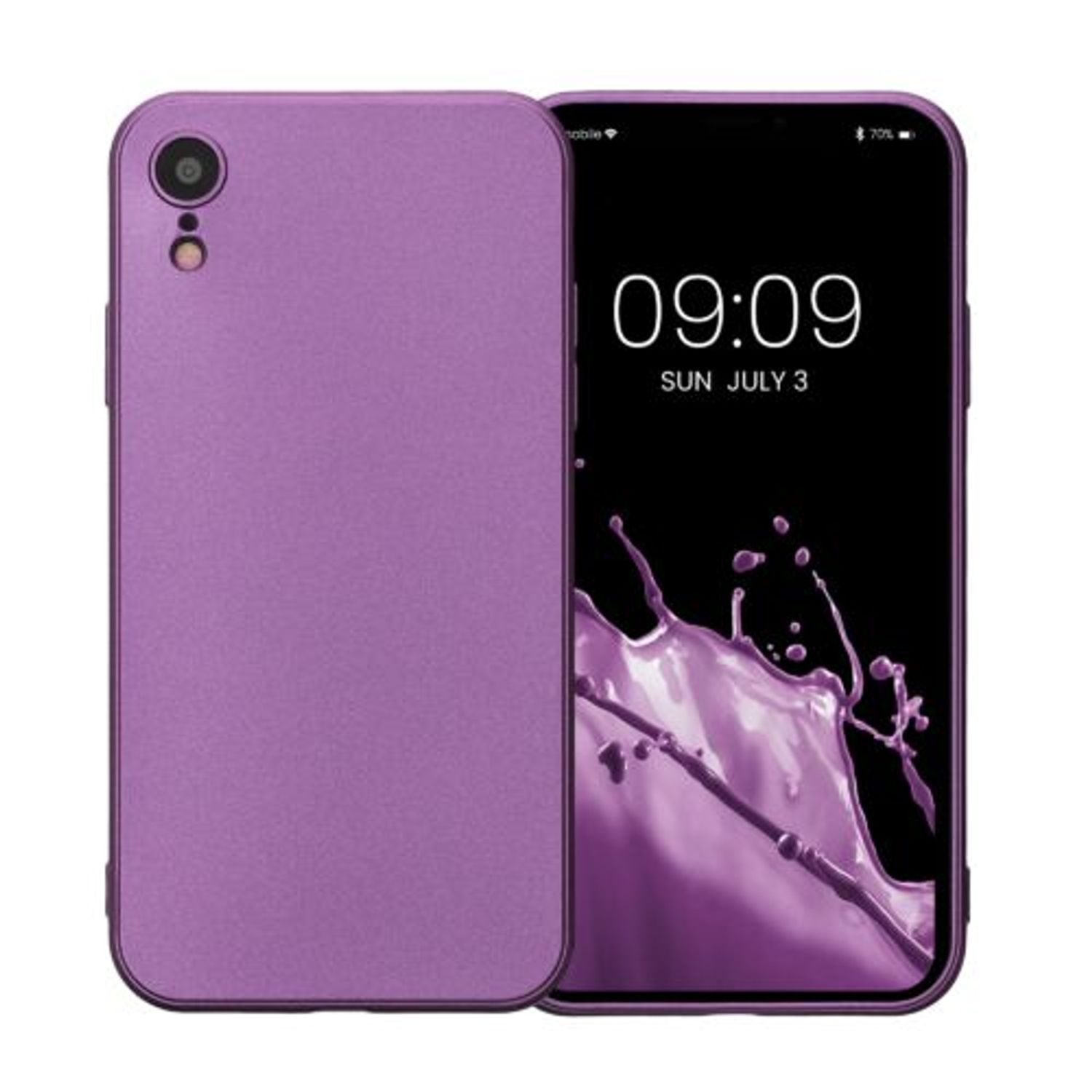 Husa Kwmobile pentru Apple iPhone XR, Silicon, Mov, 57511.230 fotografia produsului
